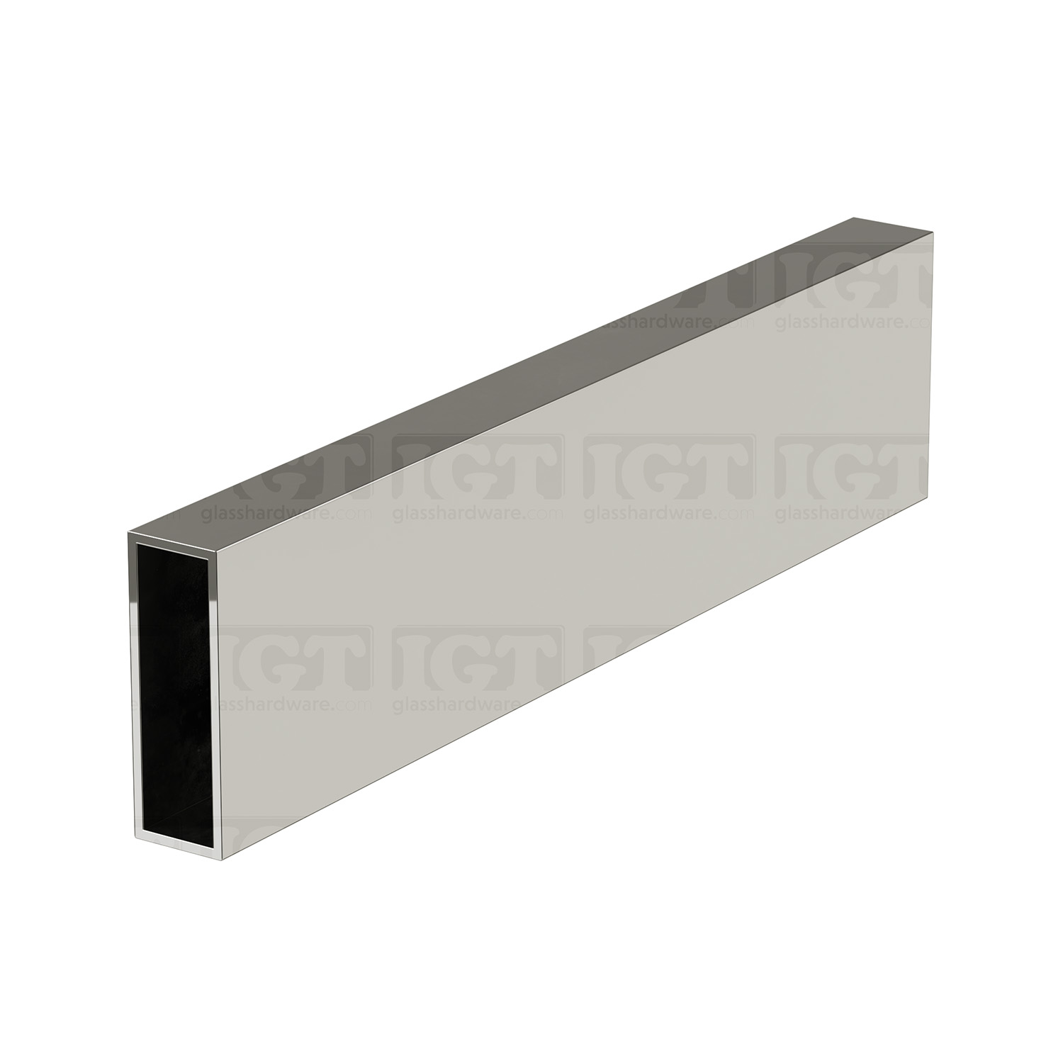 The 78" Upper Track for SQ Roller System in Polished Stainless.