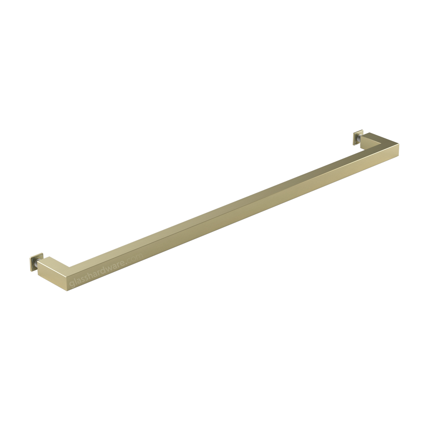 24" Square Tube Towel Bar - Gold Brushed