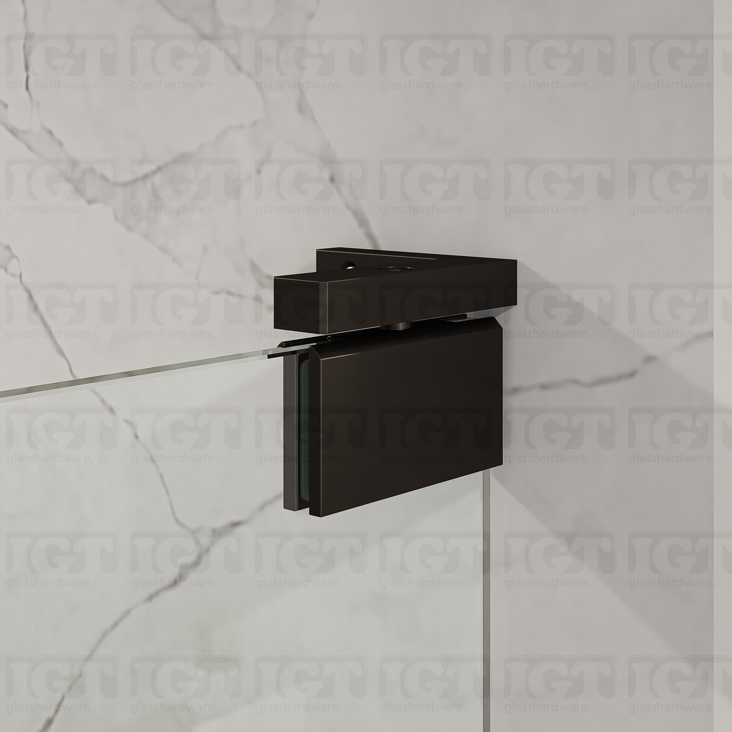 Right or Left Side Offset Wall Mount Pivot Hinge - Oil Rubbed Bronze - Image 3