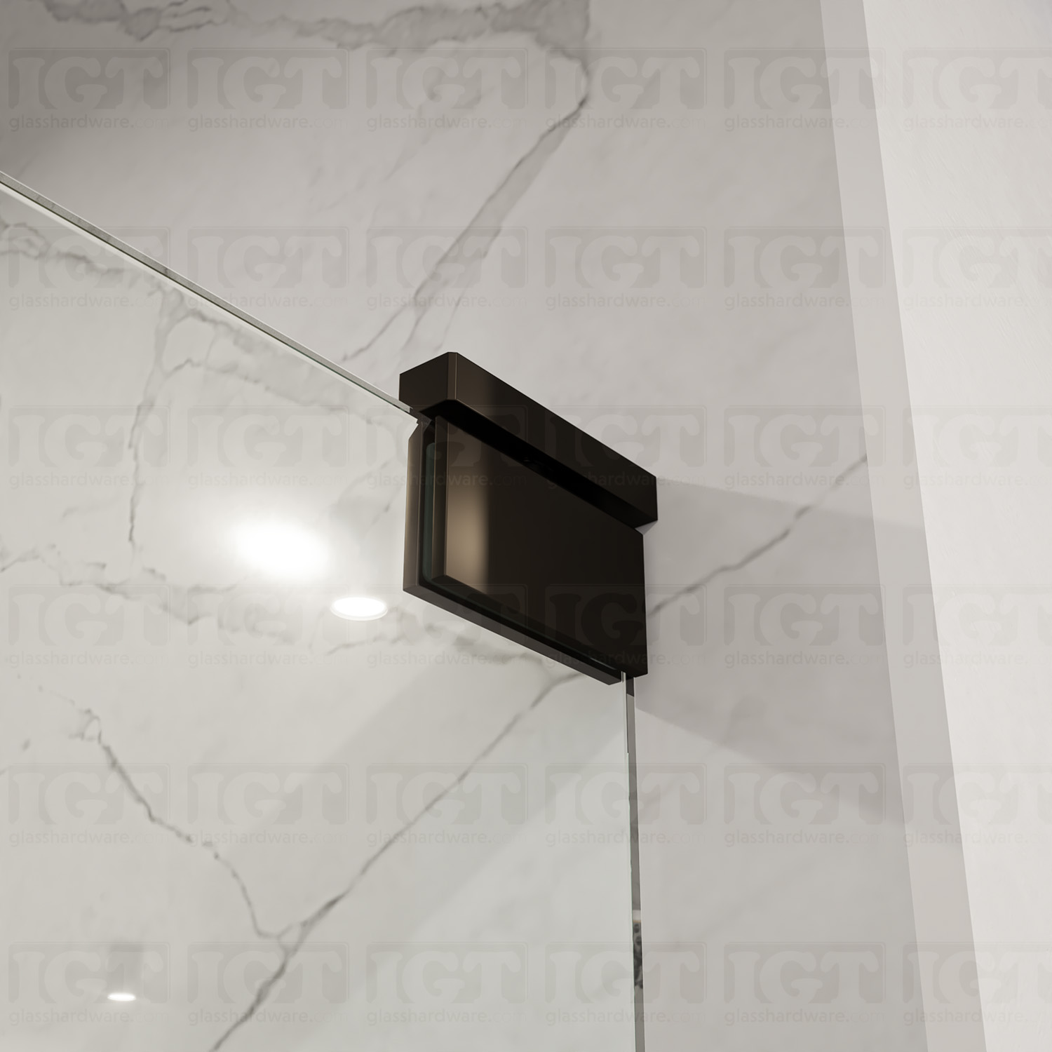 Right or Left Side Offset Wall Mount Pivot Hinge - Oil Rubbed Bronze - Image 4