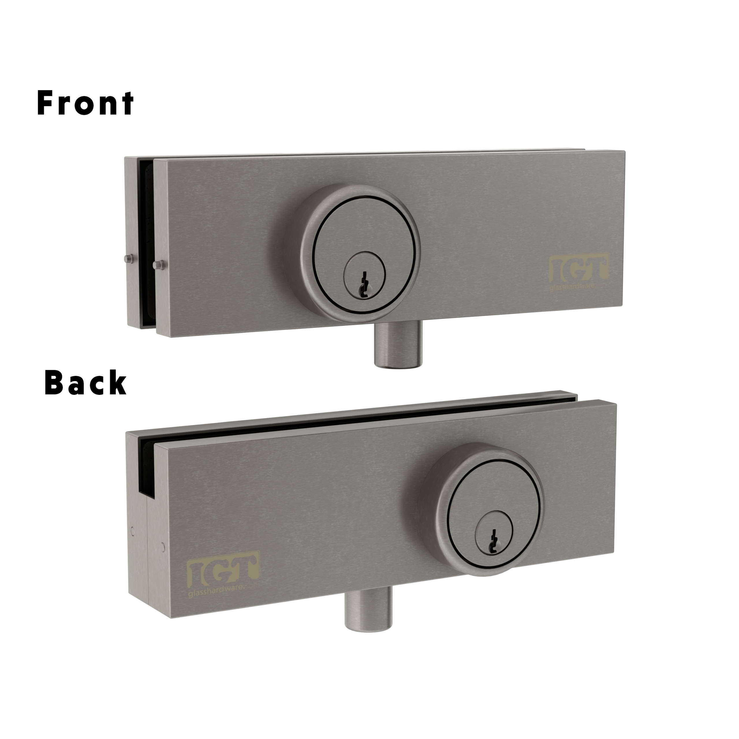 IGT Top and Bottom Patch Lock - Brushed Stainless - Image 6