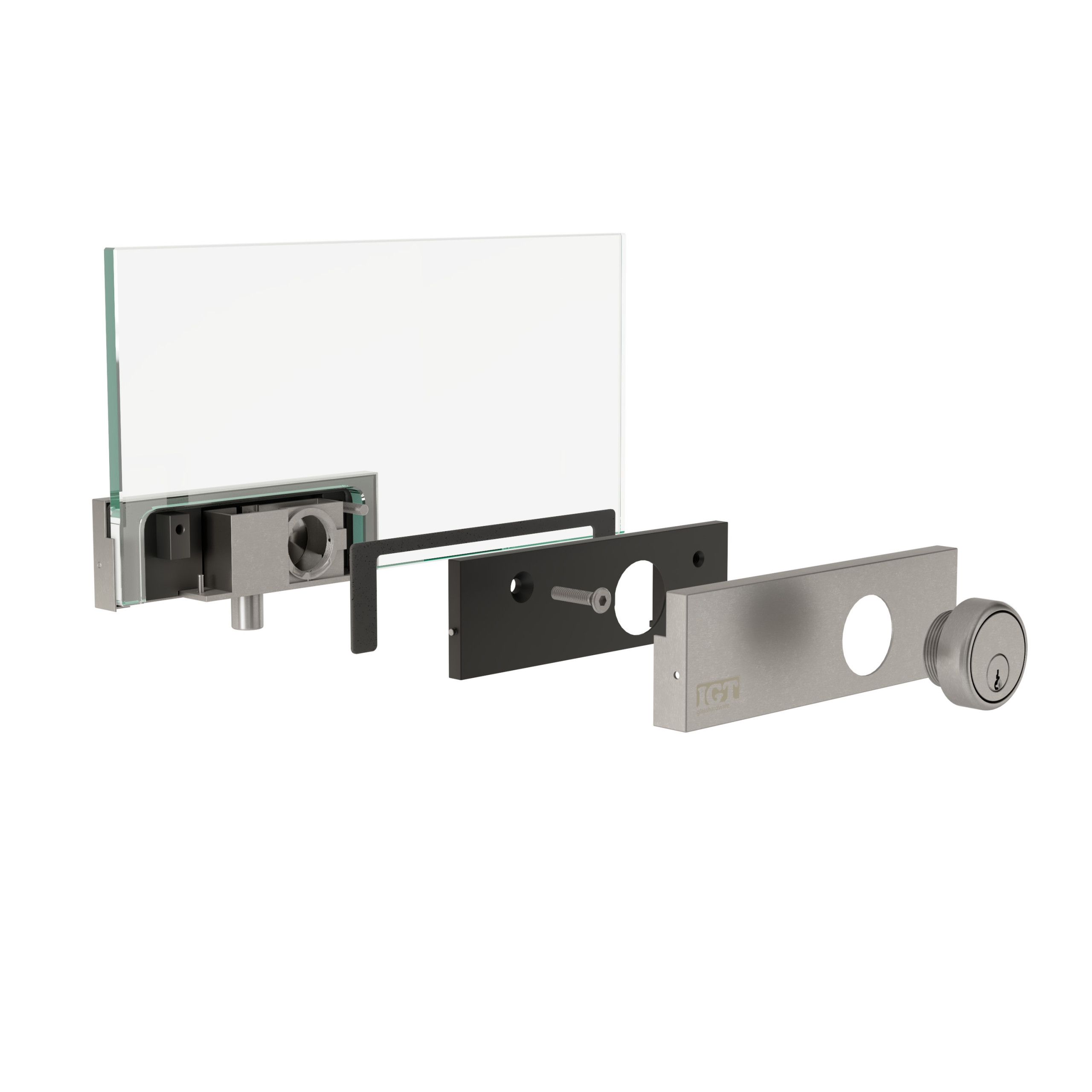 IGT Top and Bottom Patch Lock - Brushed Stainless - Image 7