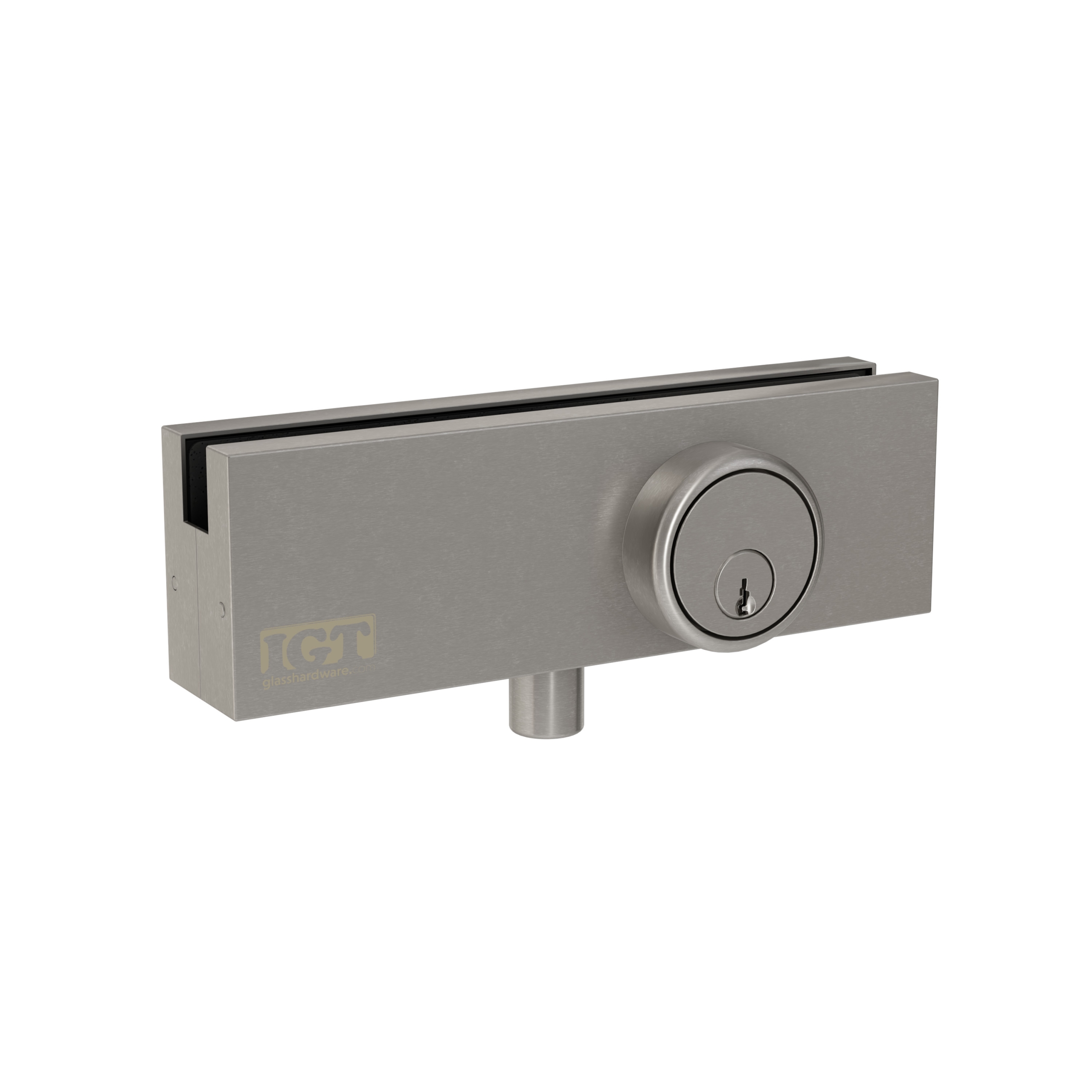 IGT Top and Bottom Patch Lock - Brushed Stainless
