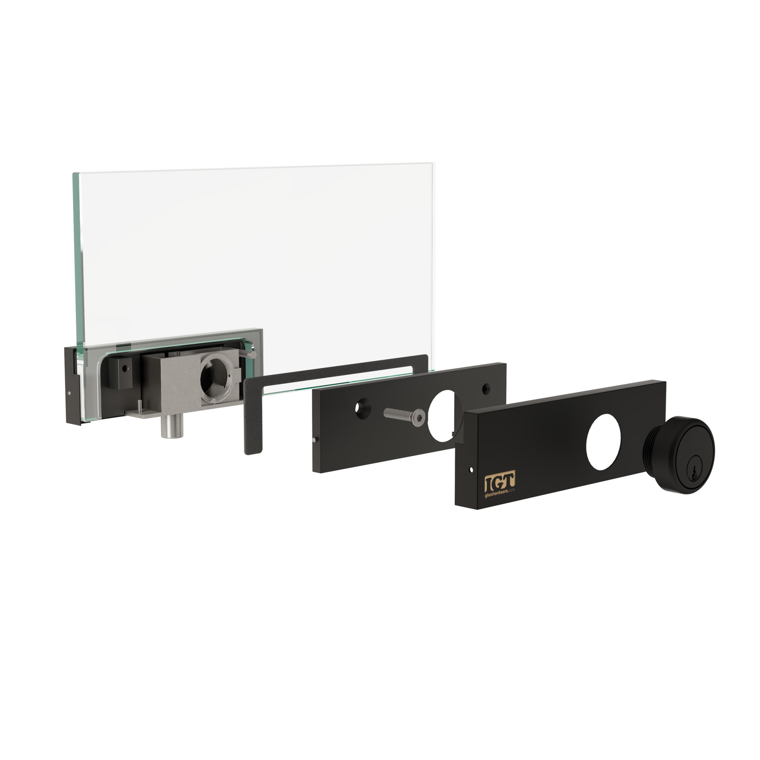 IGT Top and Bottom Patch Lock - Matte Black - Image 7