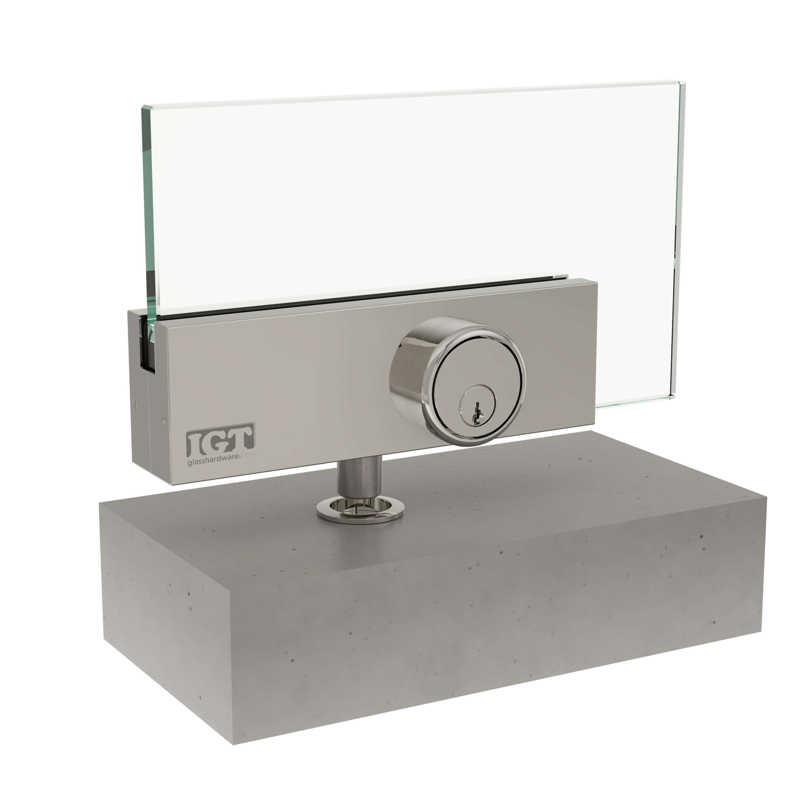 IGT Top and Bottom Patch Lock - Polished Stainless - Image 5