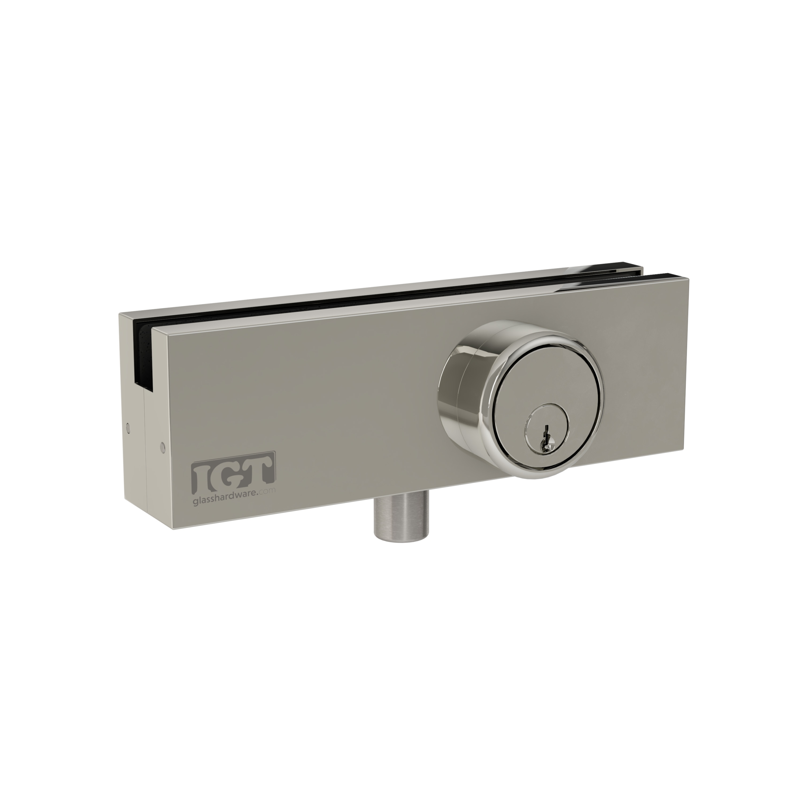 IGT Top and Bottom Patch Lock - Polished Stainless