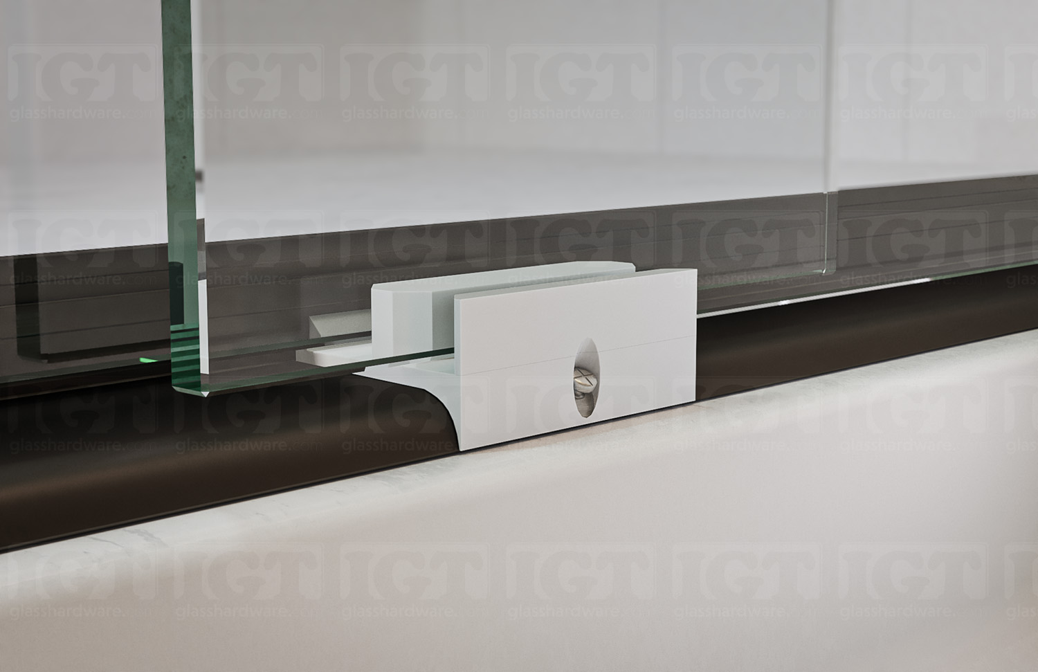 72"W x 80"H Bypass Sliding System - Oil Rubbed Bronze - Image 5
