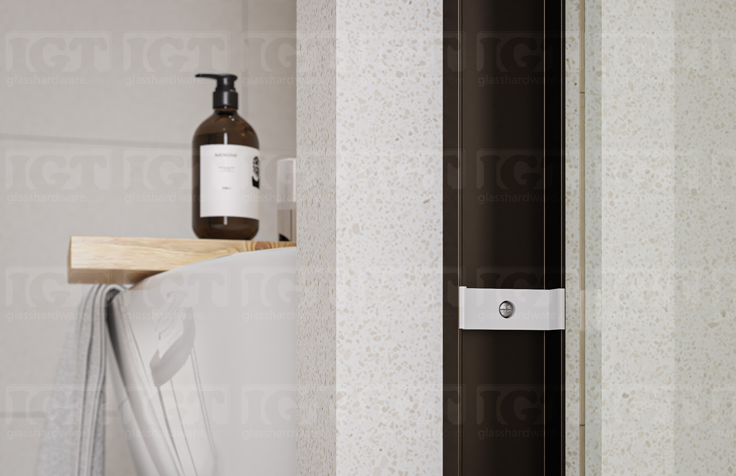 72"W x 80"H Bypass Sliding System - Oil Rubbed Bronze - Image 6