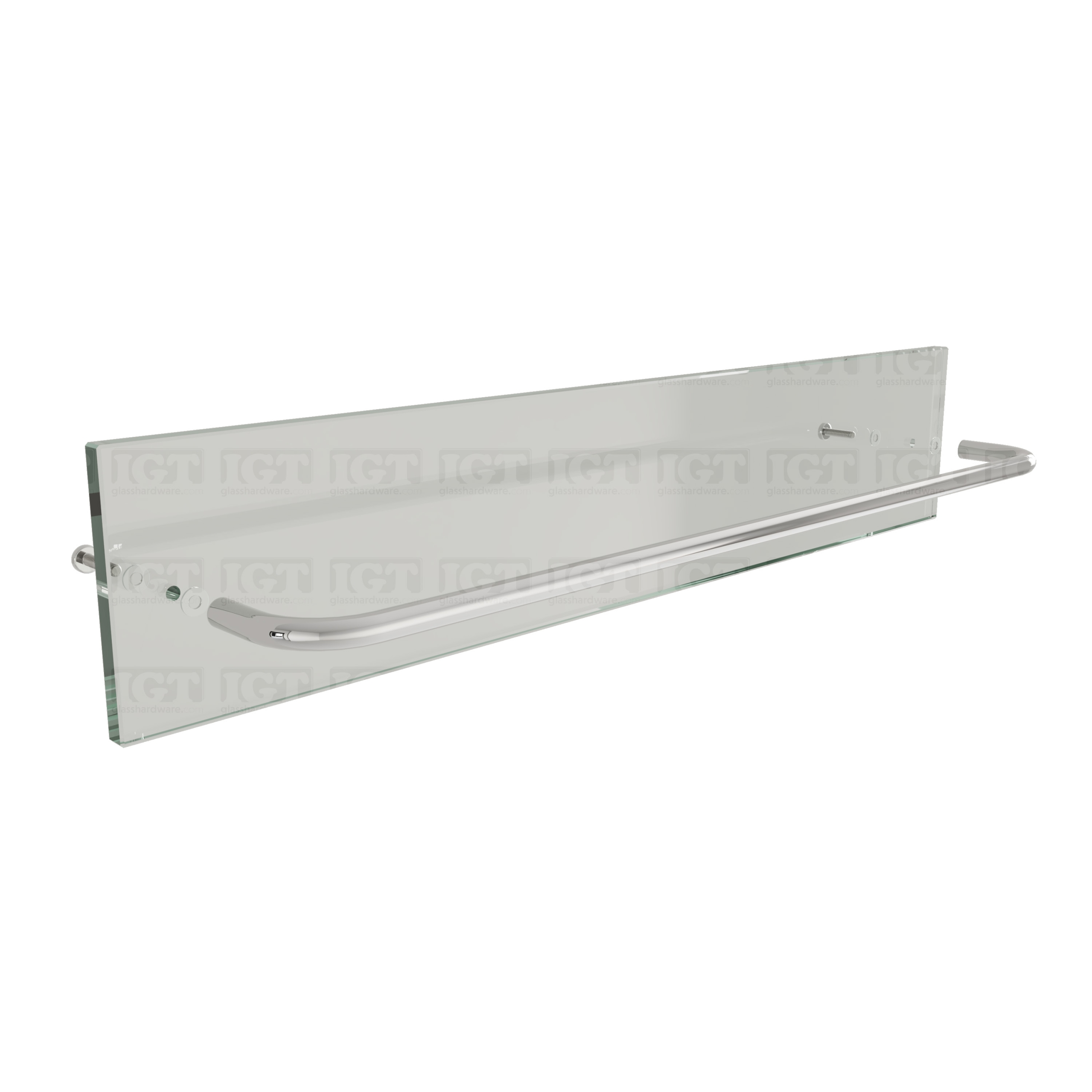 18" Round Towel Bar for Bypass System - Chrome Polished - Image 6