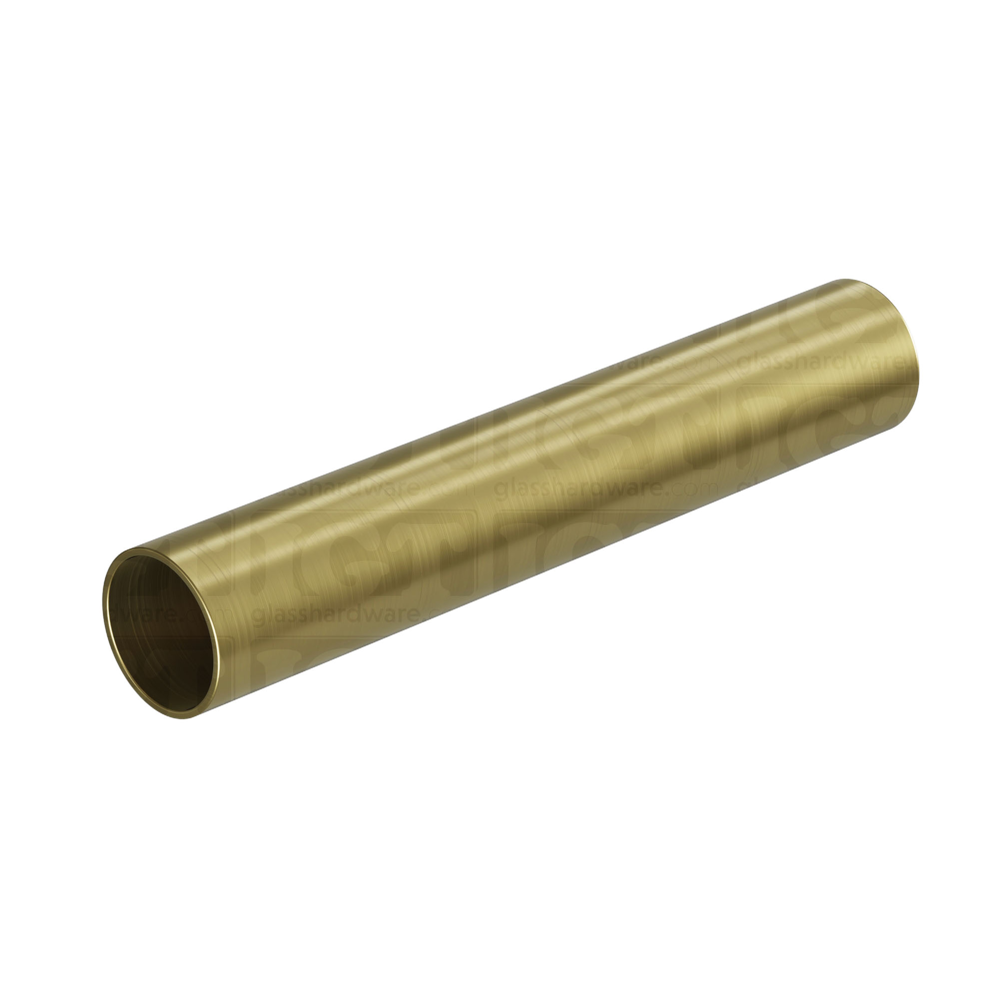 The 120" Round Handrail, Gold Brushed