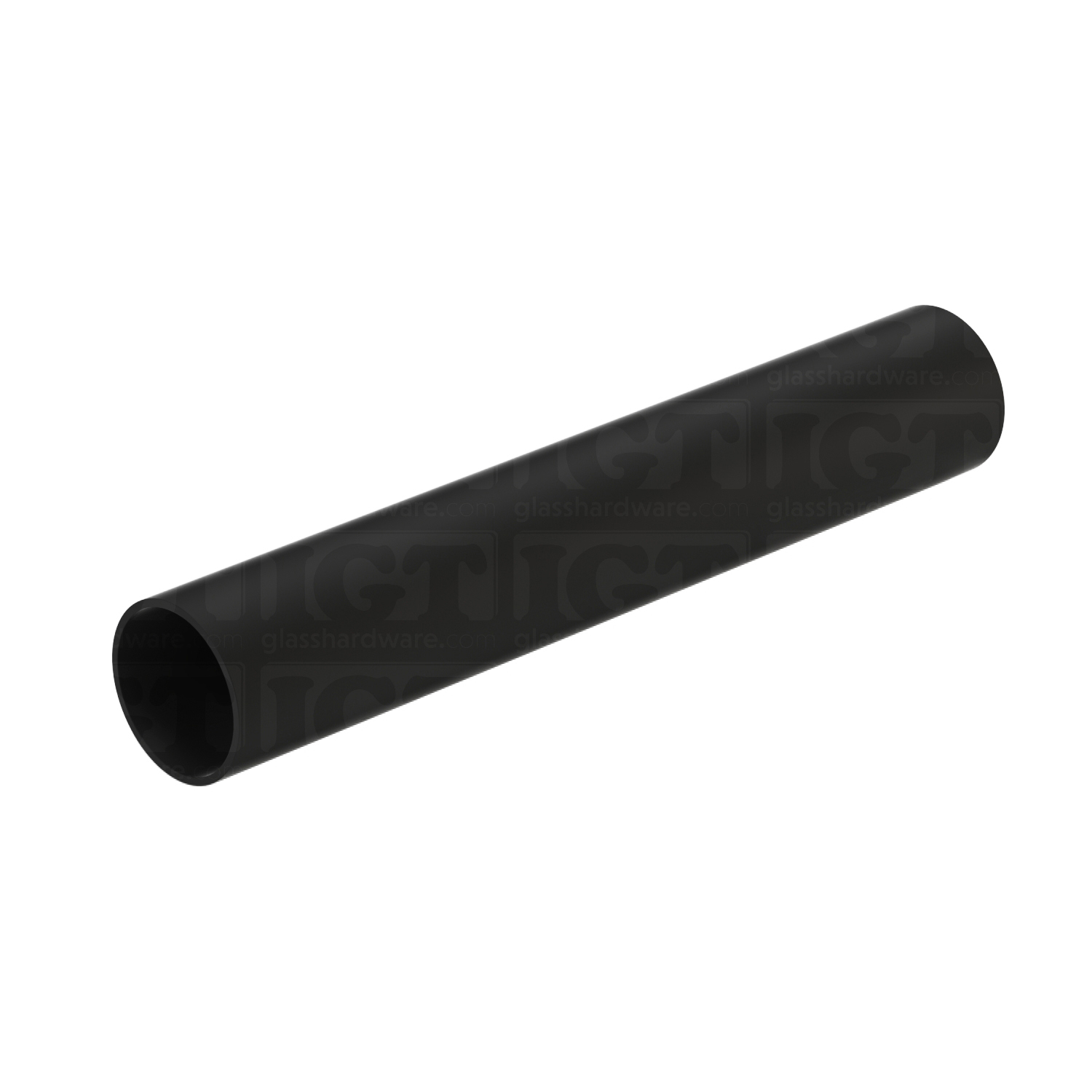 The 220" Round Handrail, Matte Black