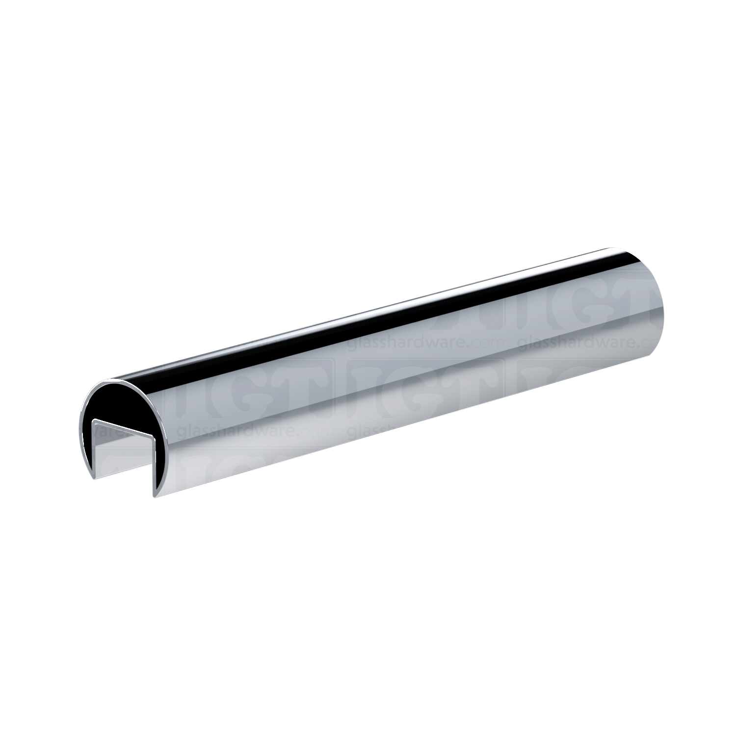 The 220" Round Cap Rail, Polished Stainless.