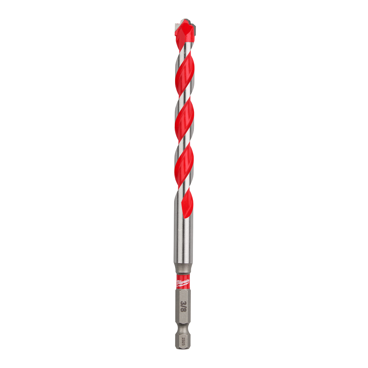 The Milwaukee® 3/8" x 4" x 6" SHOCKWAVE Impact Duty™ Carbide Hammer Drill Bit