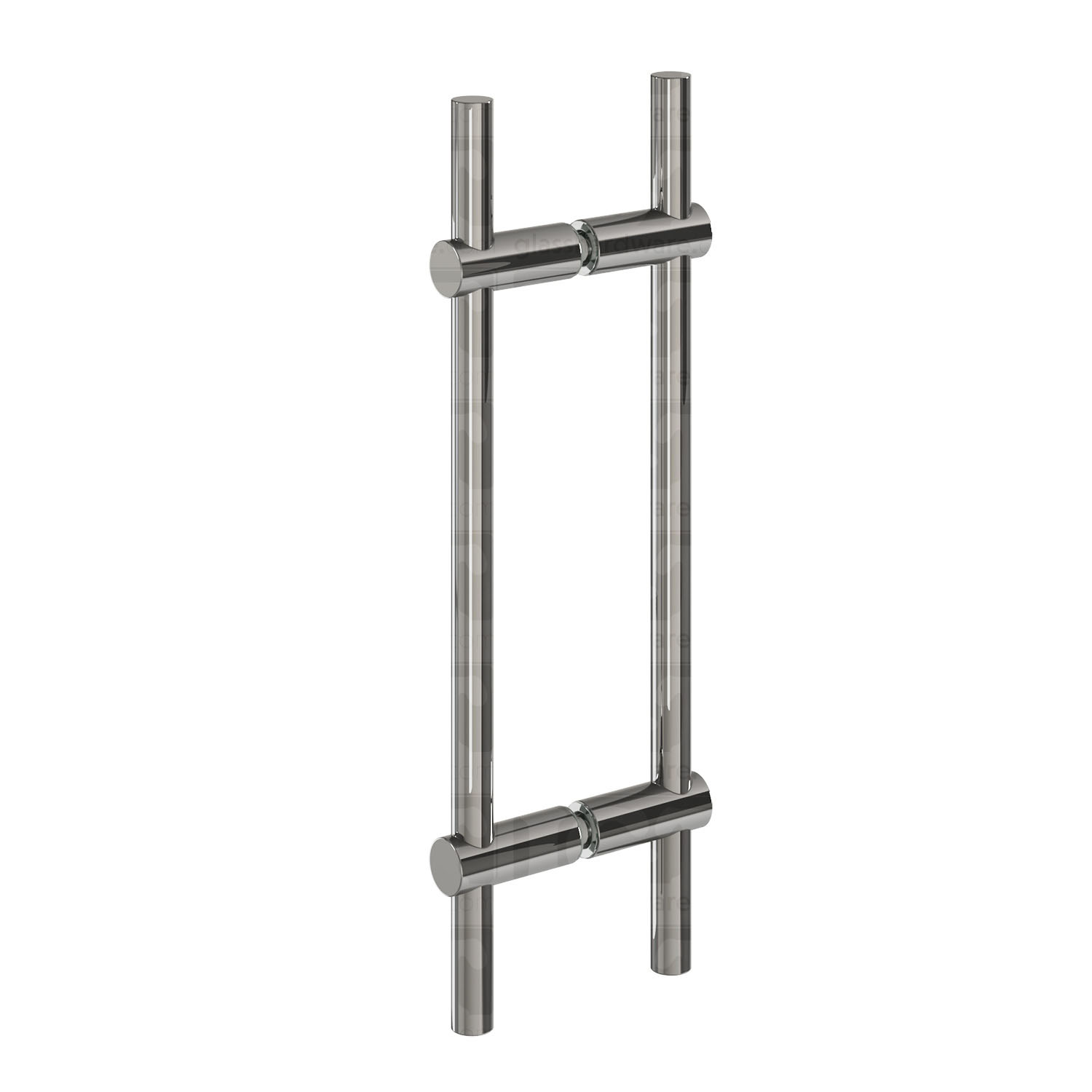 The 16" Round Adjustable Ladder Handle in Chrome Polished.