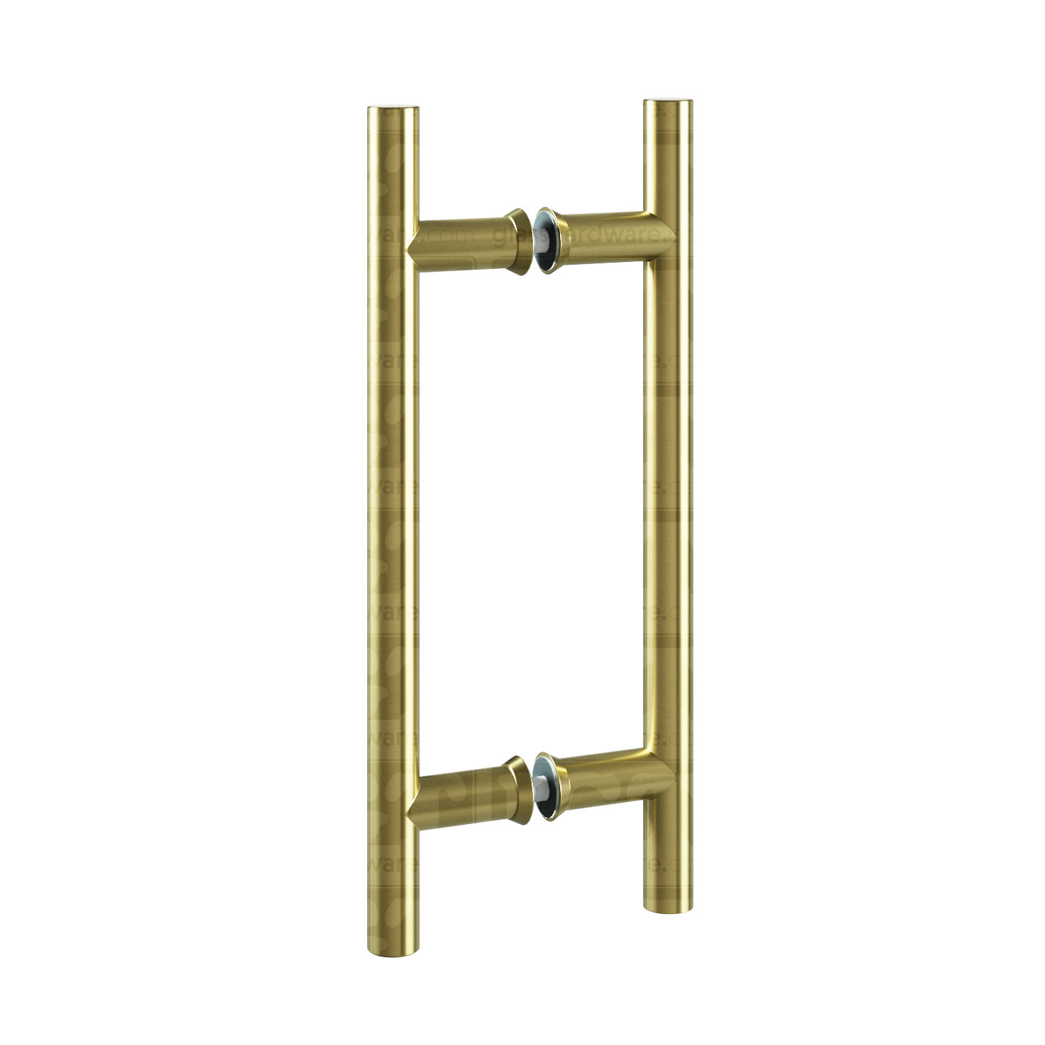 The 8" Center-to-Center Round Ladder Handle in Gold Brushed.