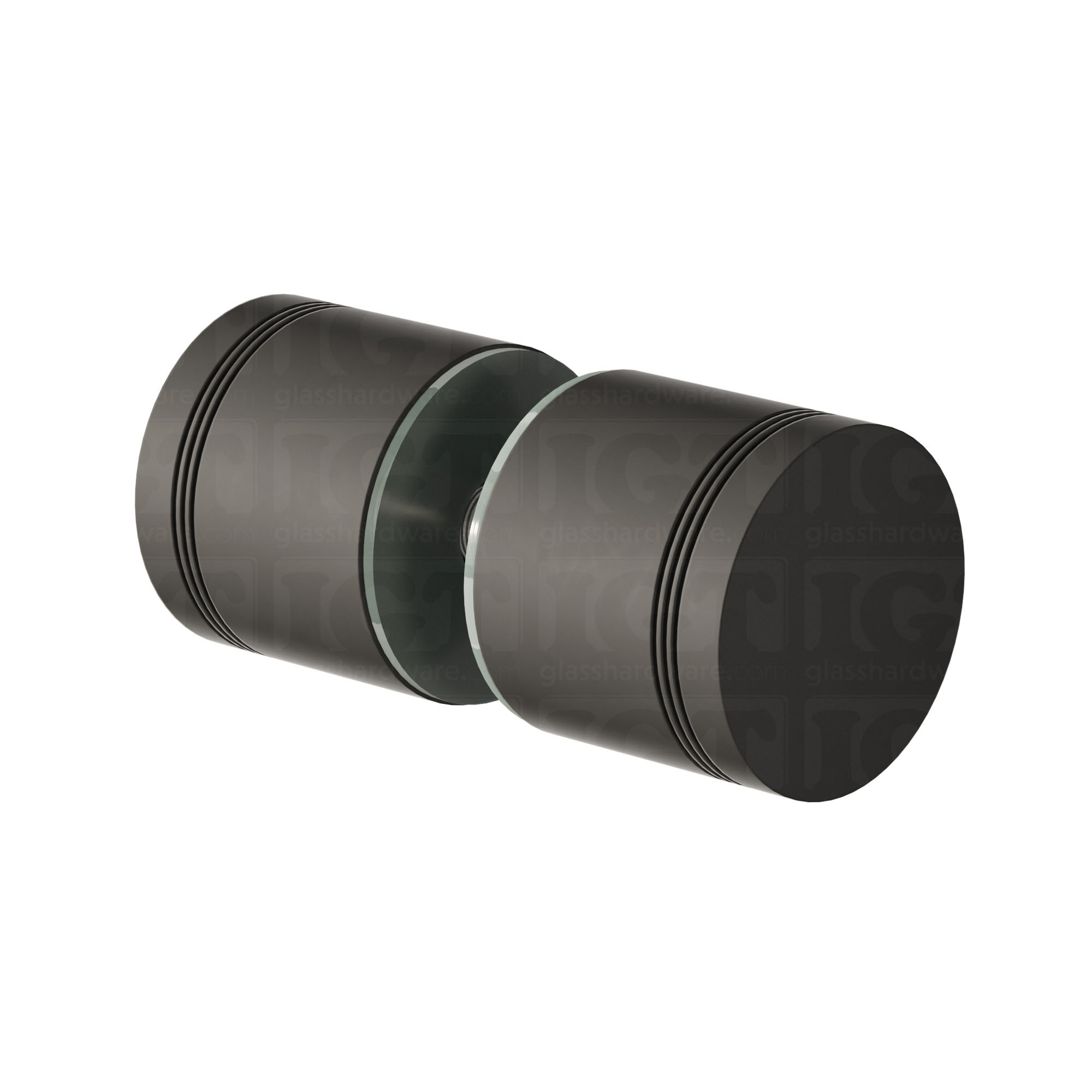 The Contemporary Style Door Knob in Matte Black.