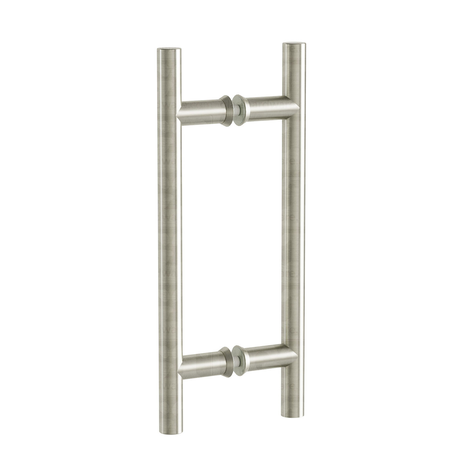 The 8" Center-to-Center Round Ladder Handle in Brushed Nickel.