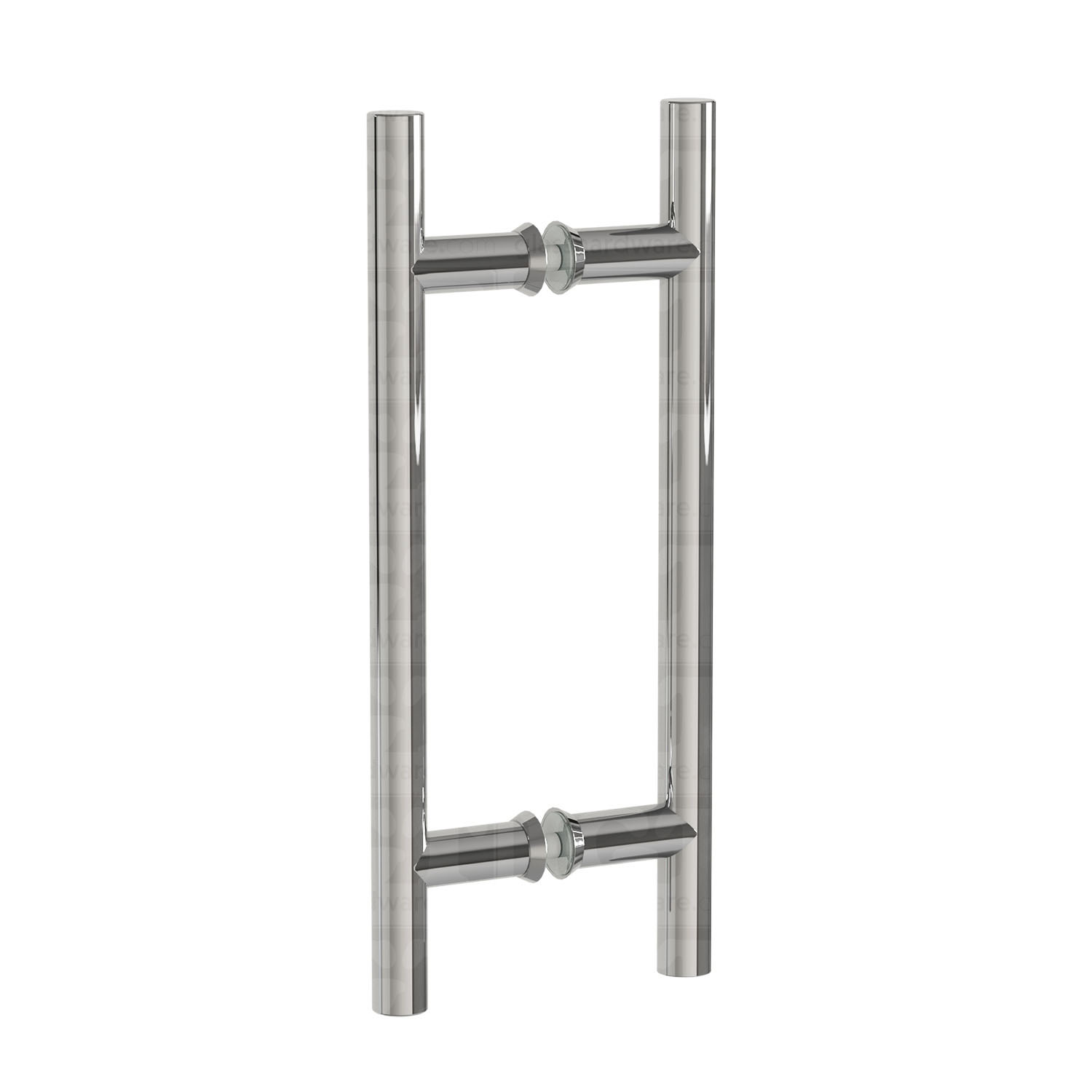 The 8" Center-to-Center Round Ladder Handle in Chrome Polished.