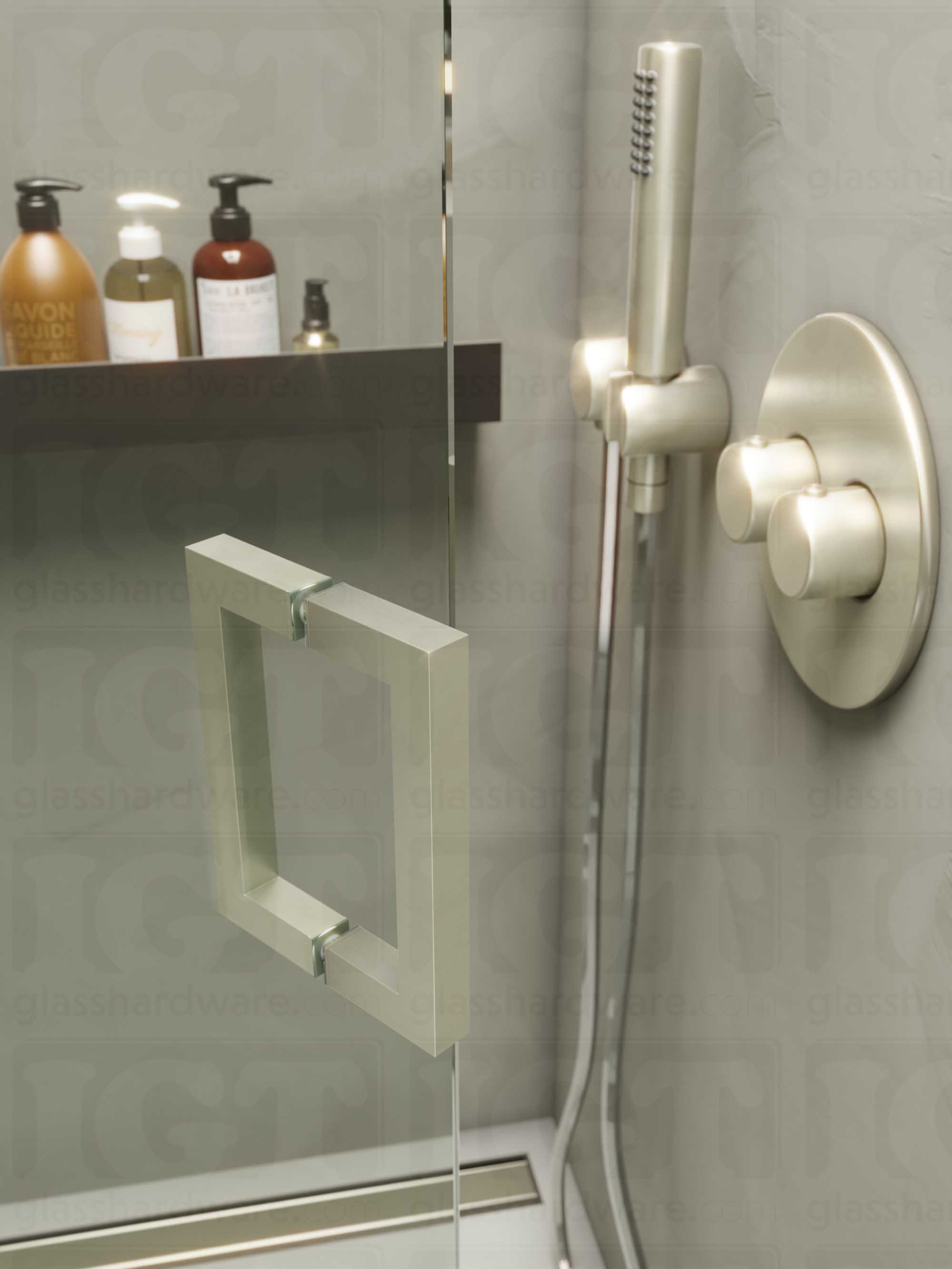 6" Square Pull Handle - Brushed Nickel - Image 3