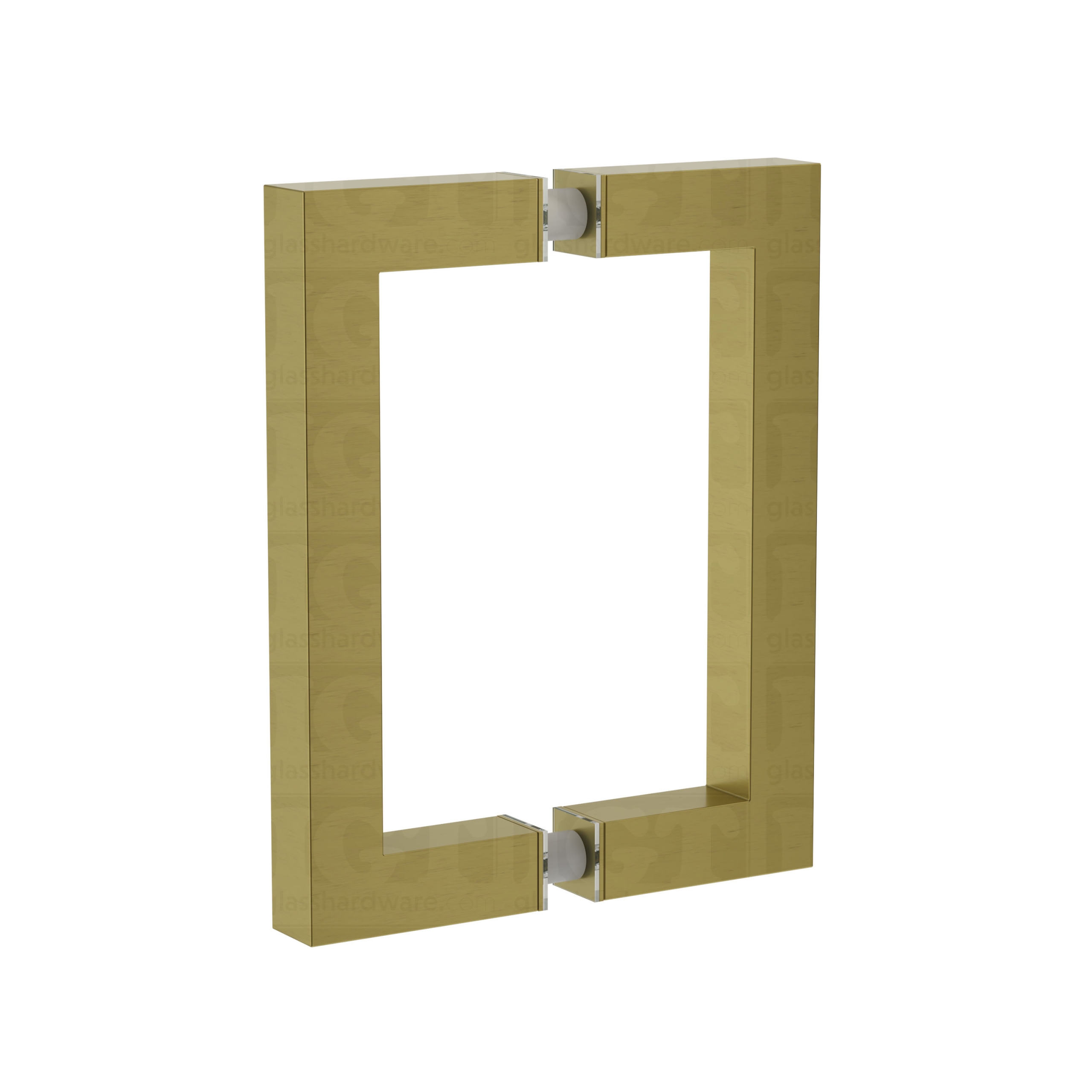 6" Square Pull Handle - Gold Brushed