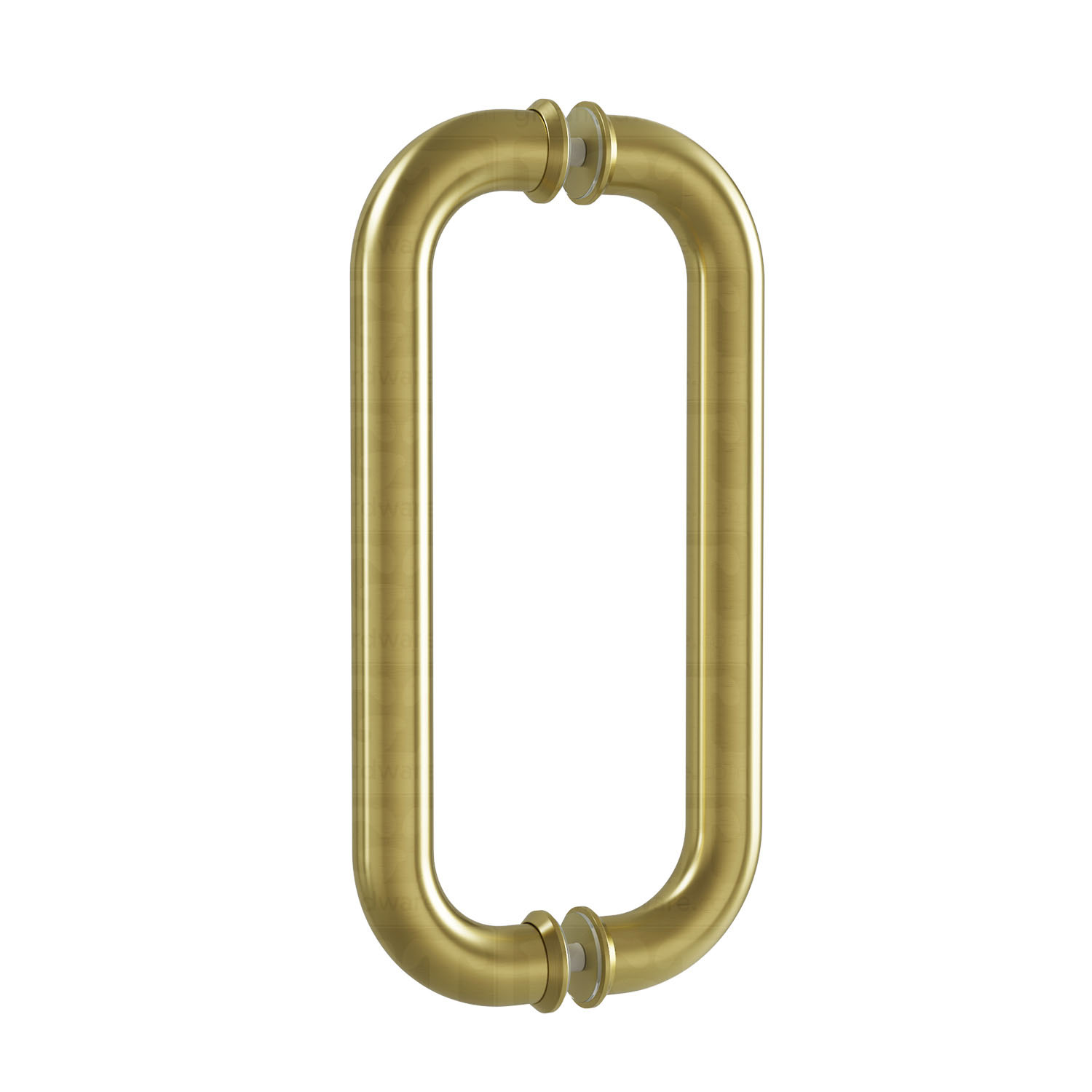 The 12-inch Back-to-Back Tubular Pull Handle in Gold Brushed.