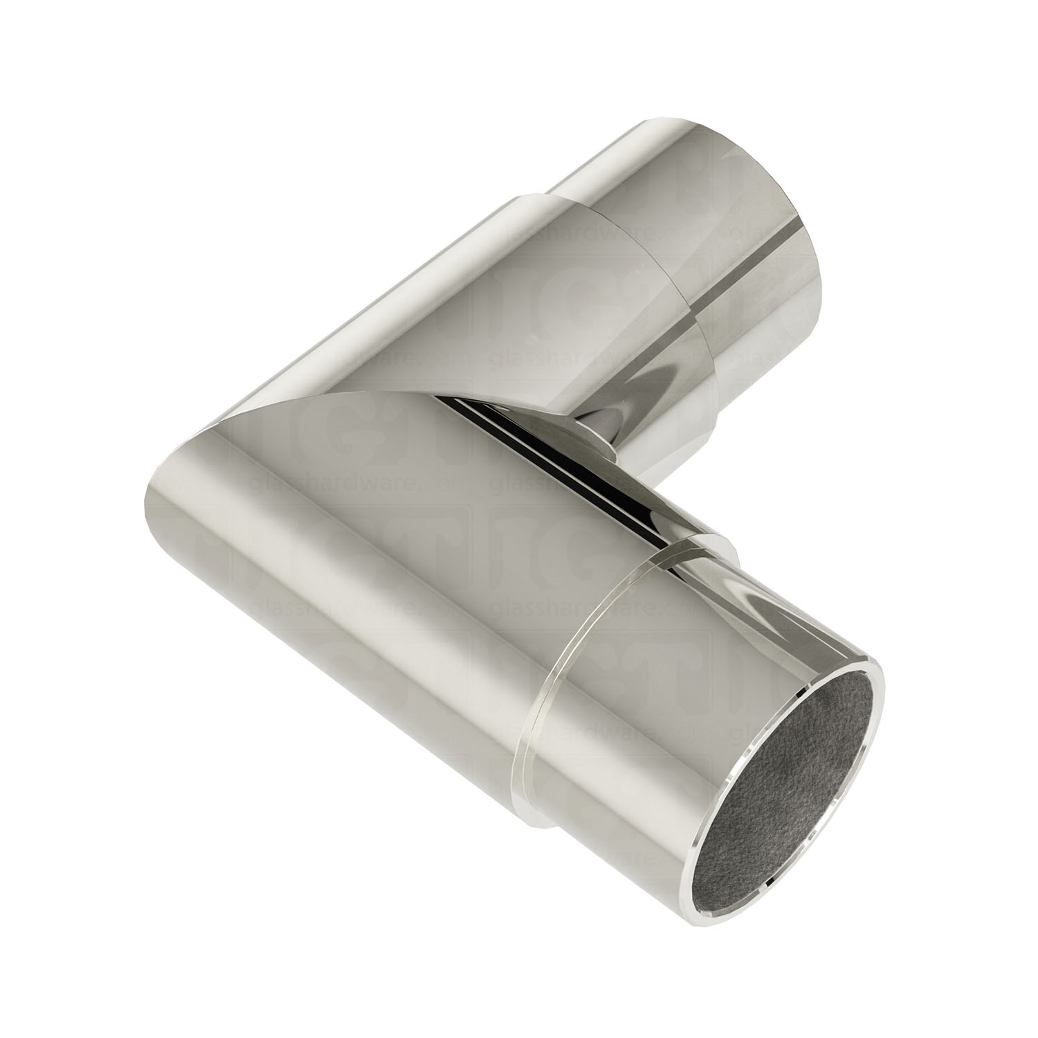Round 90 Degree Elbow for Handrail - Polished Stainless