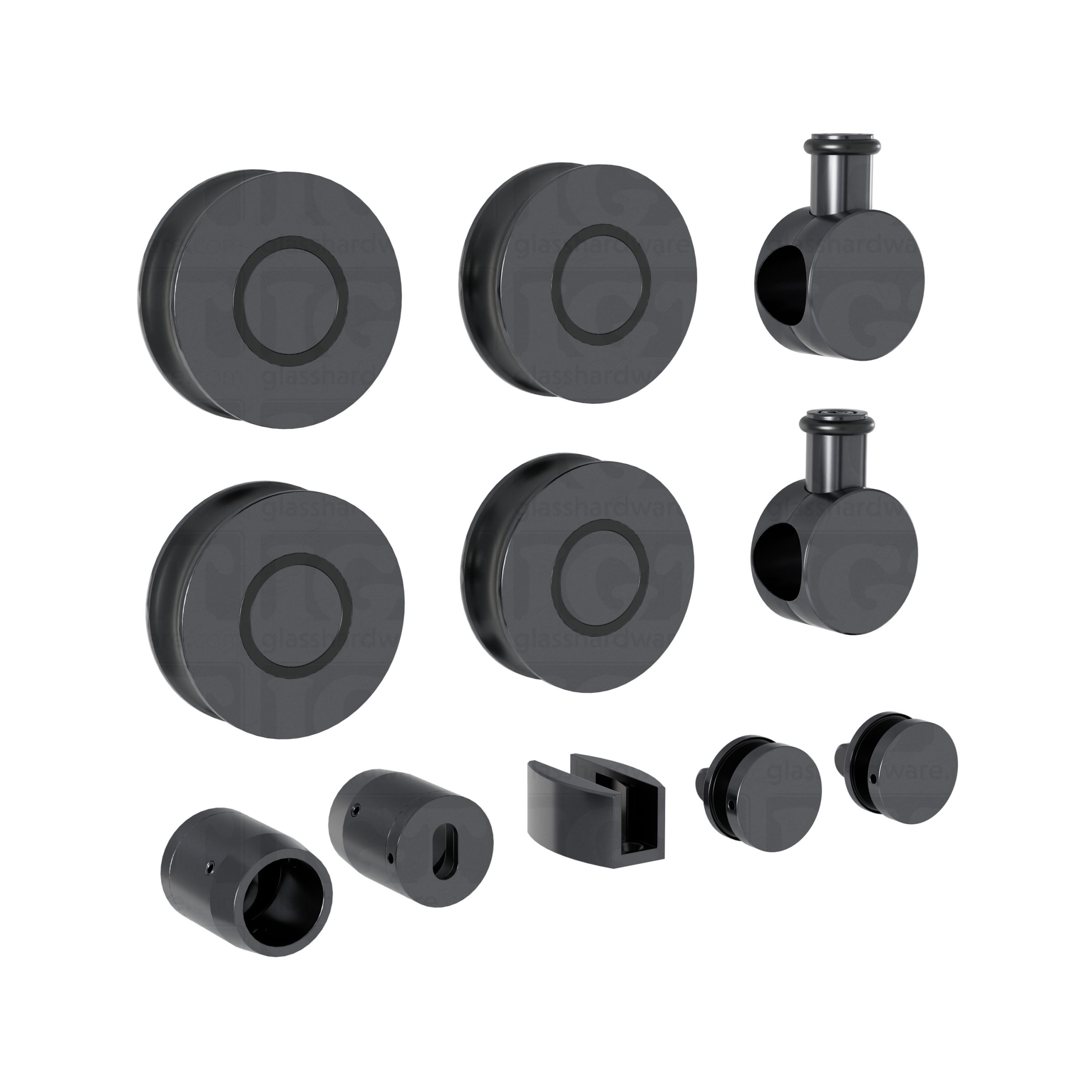 38IGT Roller System - Polished Gun Metal