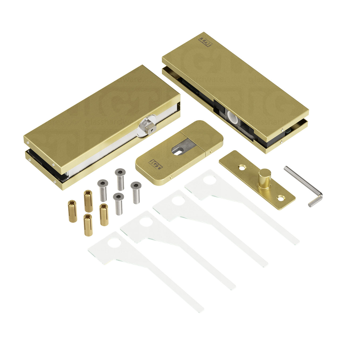 Hydraulic Patch Fitting Kit - Gold Brushed