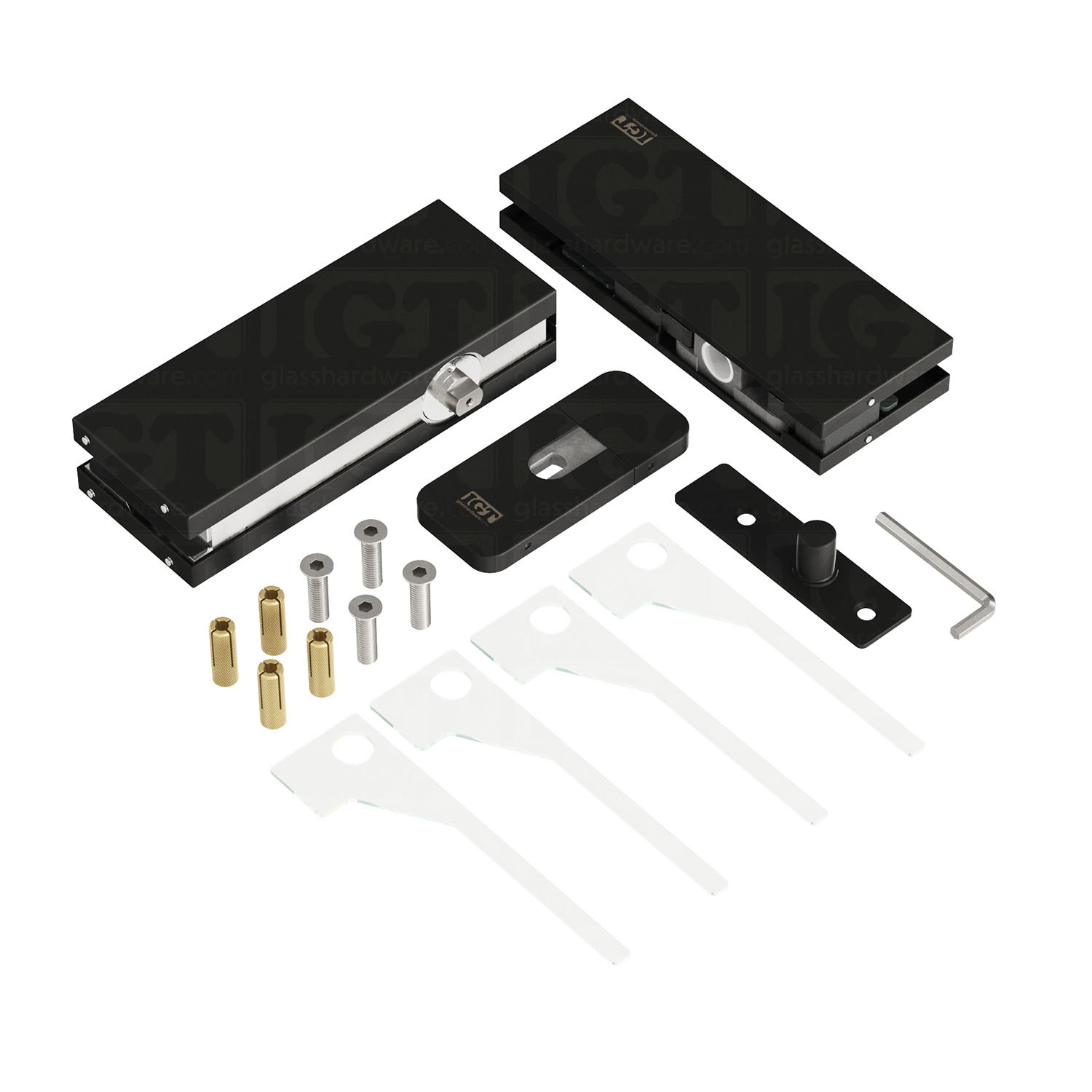 Hydraulic Patch Fitting Kit - Matte Black