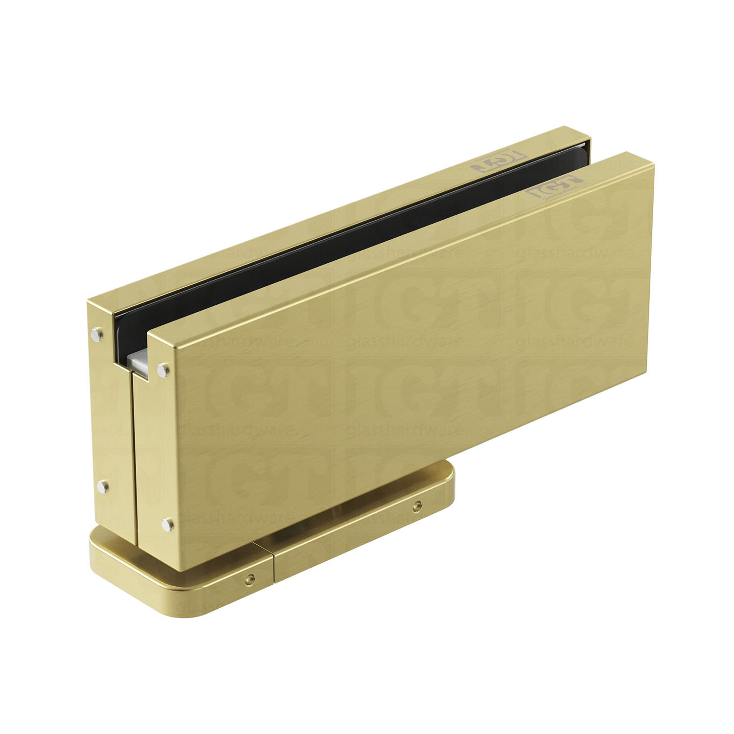 Bottom Hydraulic Patch  90º Hold Open - Gold Brushed - Image 2