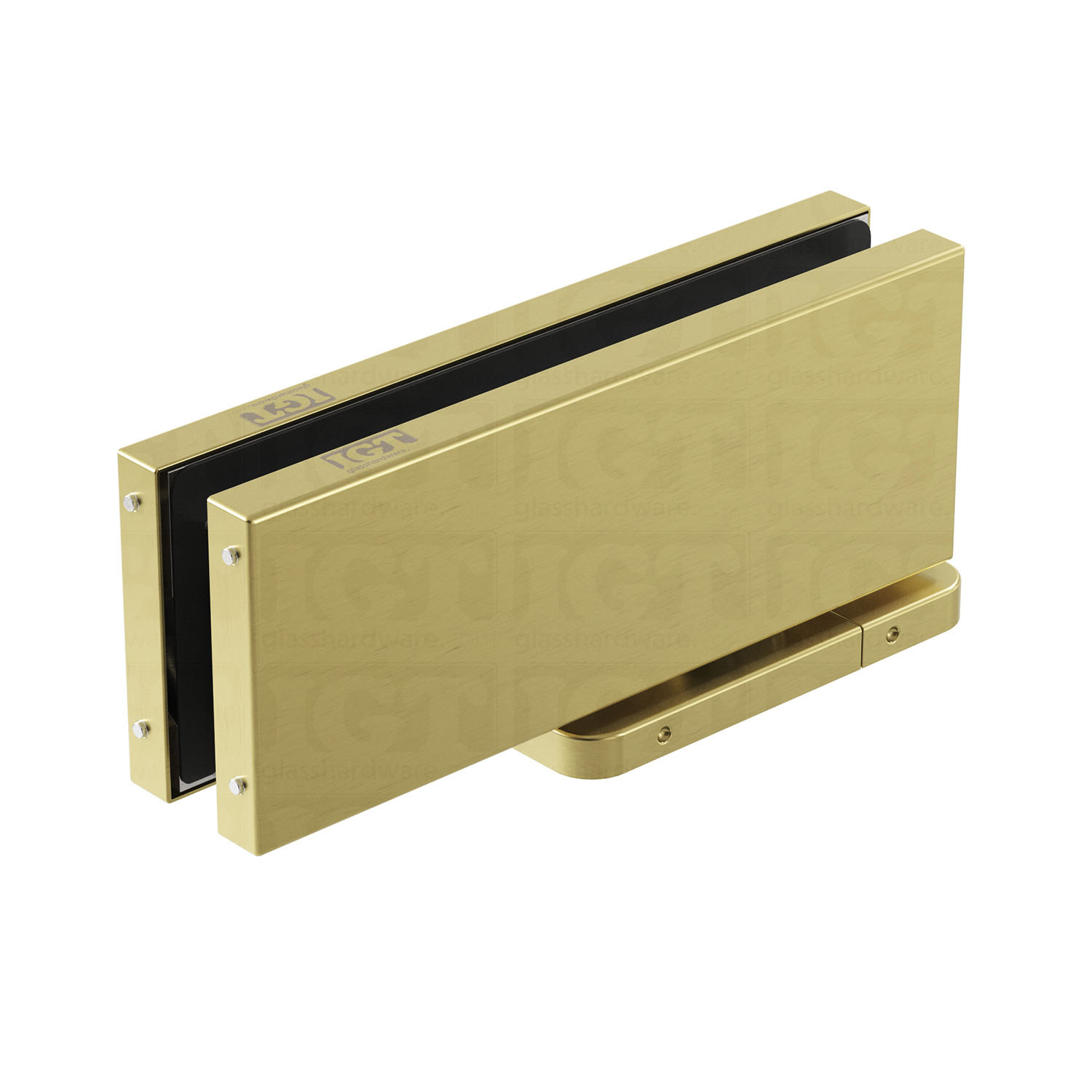 Bottom Hydraulic Patch  90º Hold Open - Gold Brushed