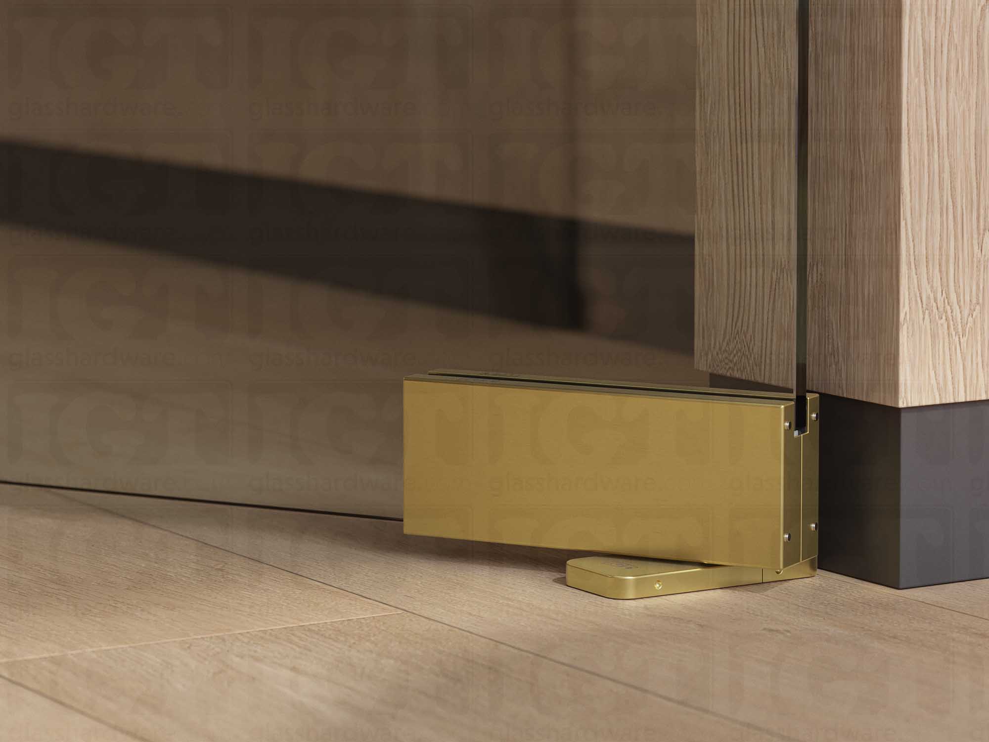 Bottom Hydraulic Patch  90º Hold Open - Gold Brushed - Image 5