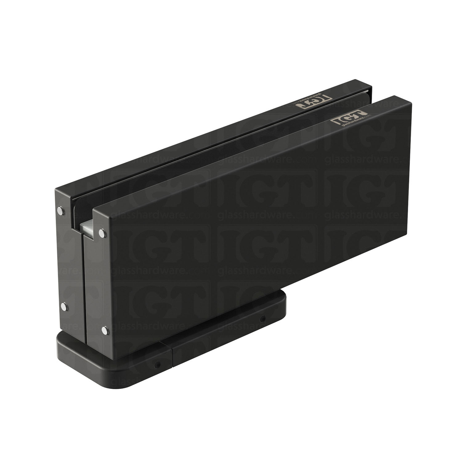 Bottom Hydraulic Patch 90º Hold Open - Matte Black - Image 2