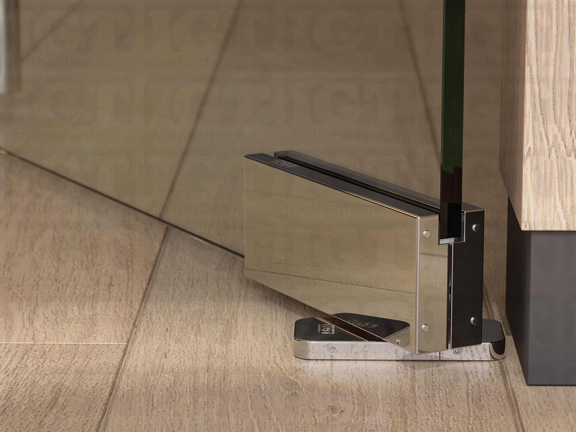 Bottom Hydraulic Patch  90º Hold Open - Polished Stainless - Image 4