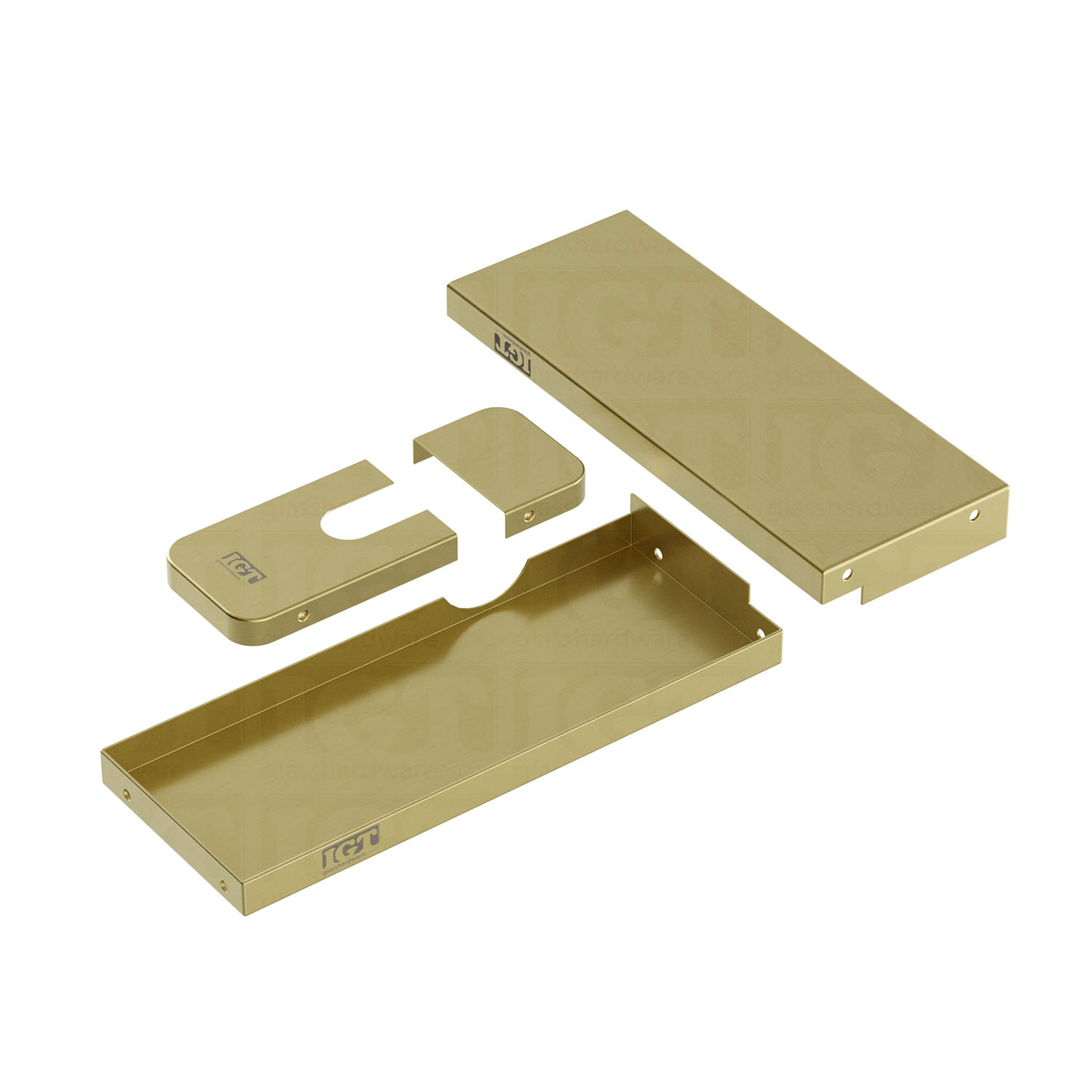 Hydraulic Patch Fitting Replacement Covers - Gold Brushed