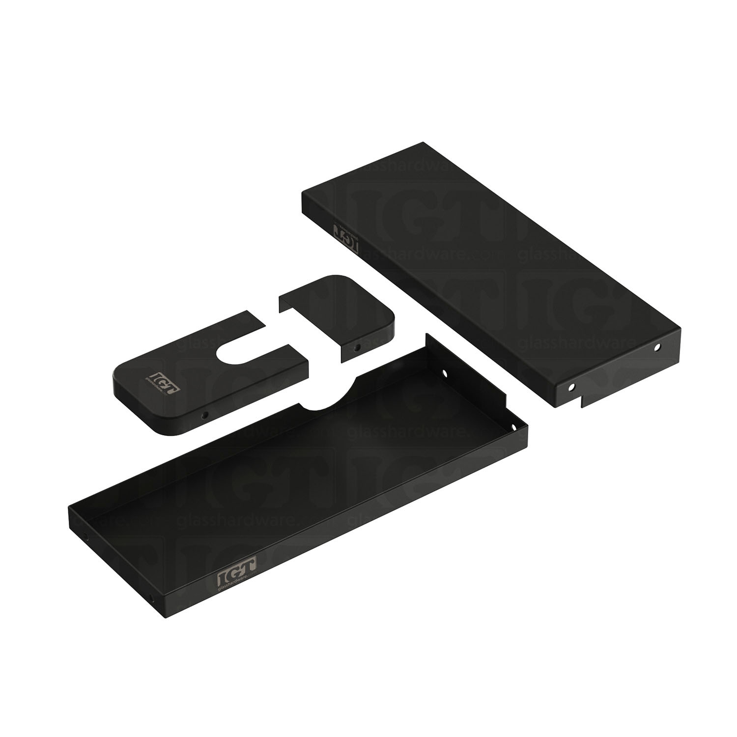 Hydraulic Patch Fitting Replacement Covers - Matte Black