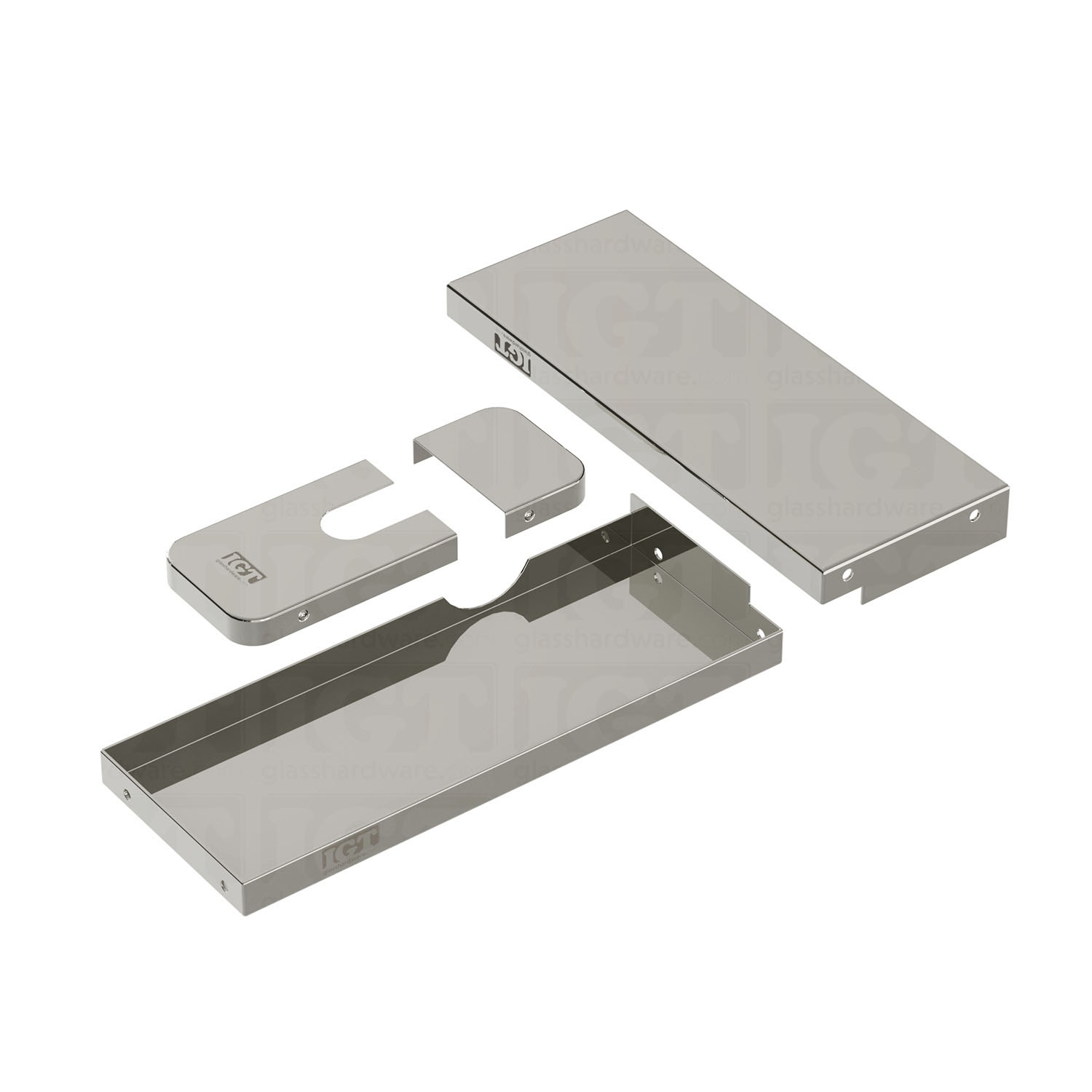 Hydraulic Patch Fitting Replacement Covers - Polished Stainless