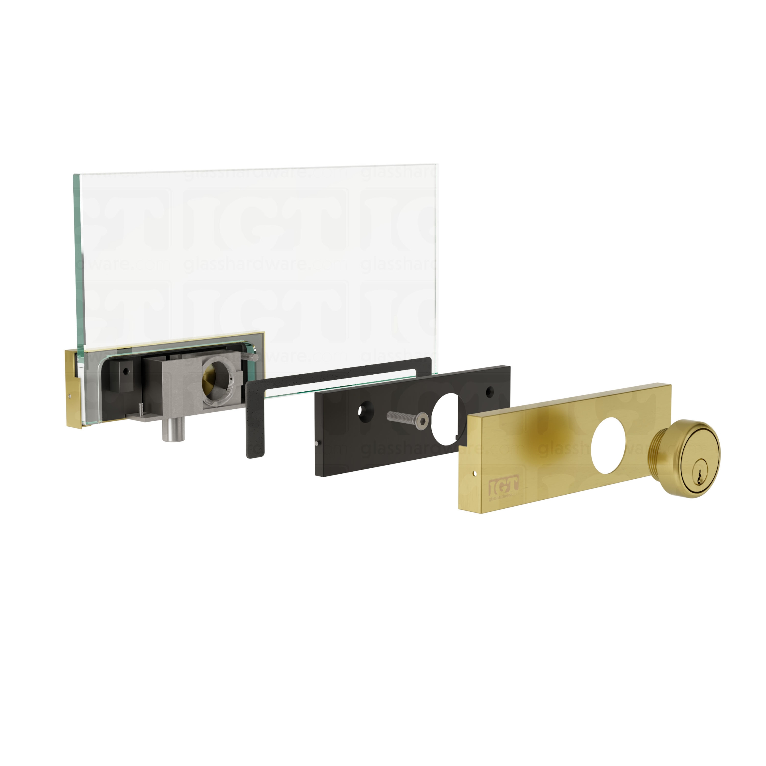 IGT Top and Bottom Patch Lock - Gold Brushed - Image 8