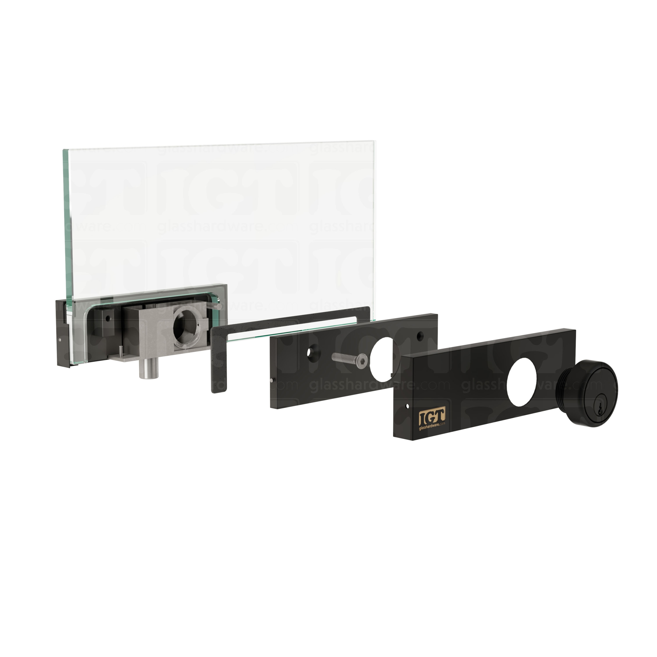 IGT Top and Bottom Patch Lock - Matte Black - Image 8