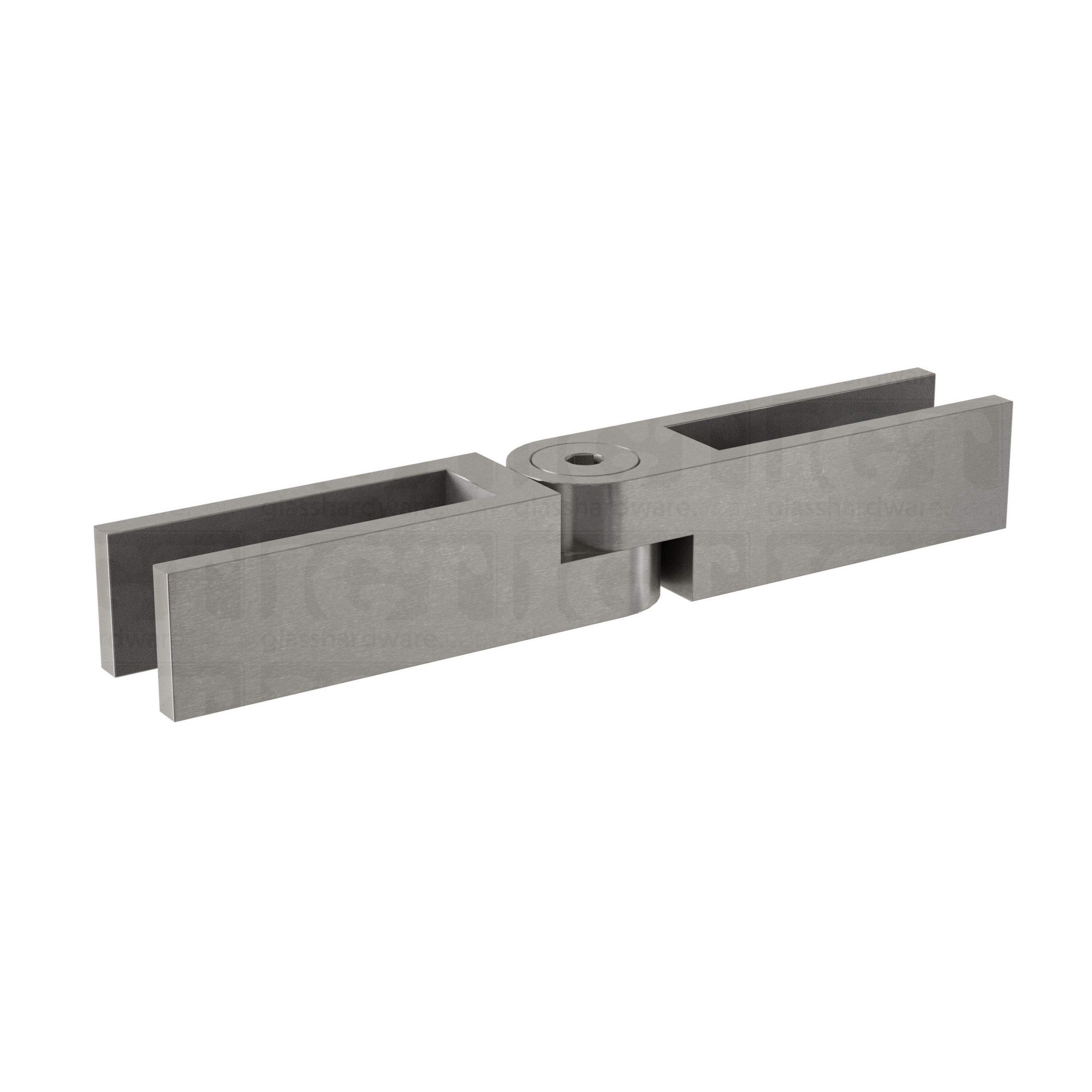 Adjustable Glass Bracing Clamp - Brushed Stainless