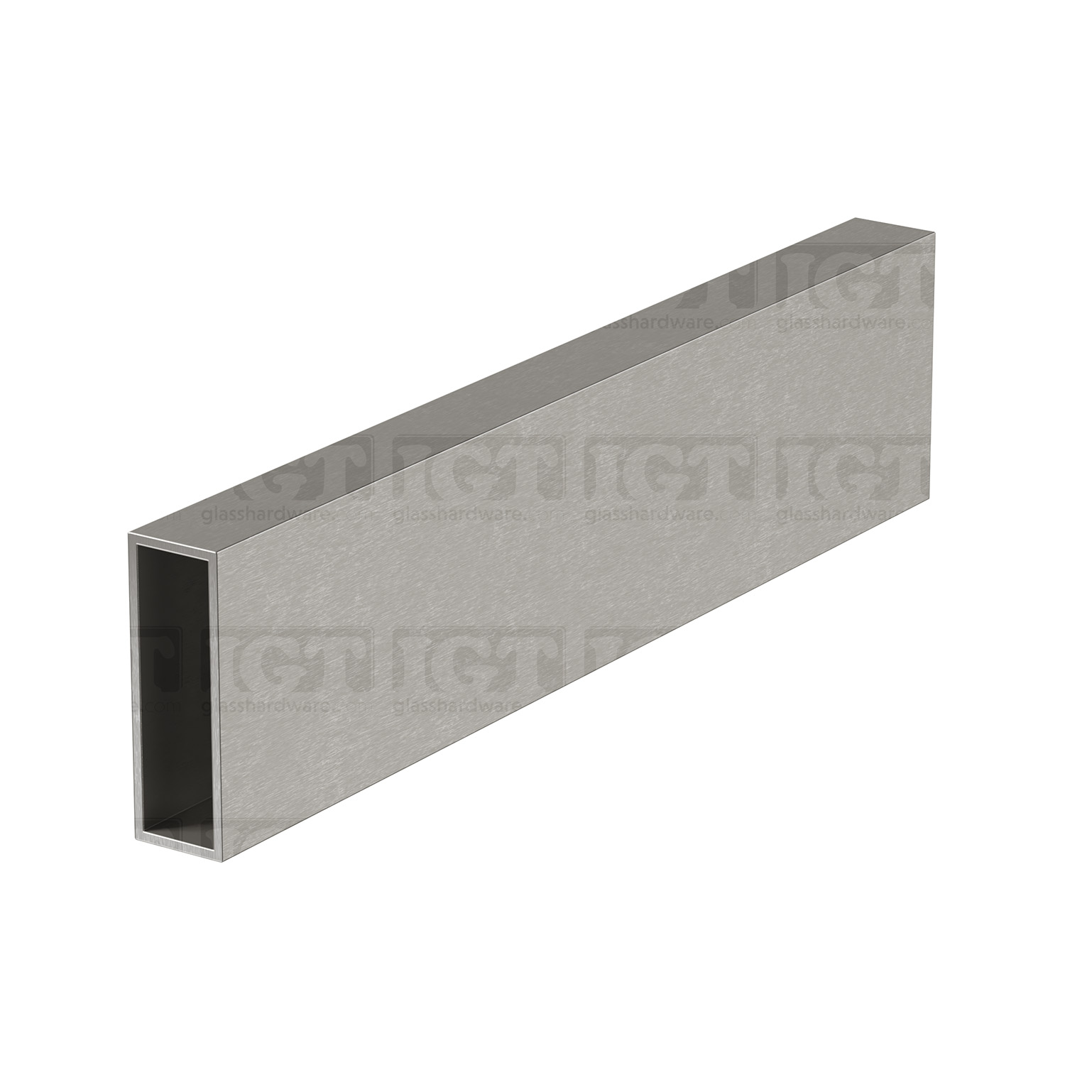 The 78" Upper Track for SQ Roller System in Brushed Stainless.