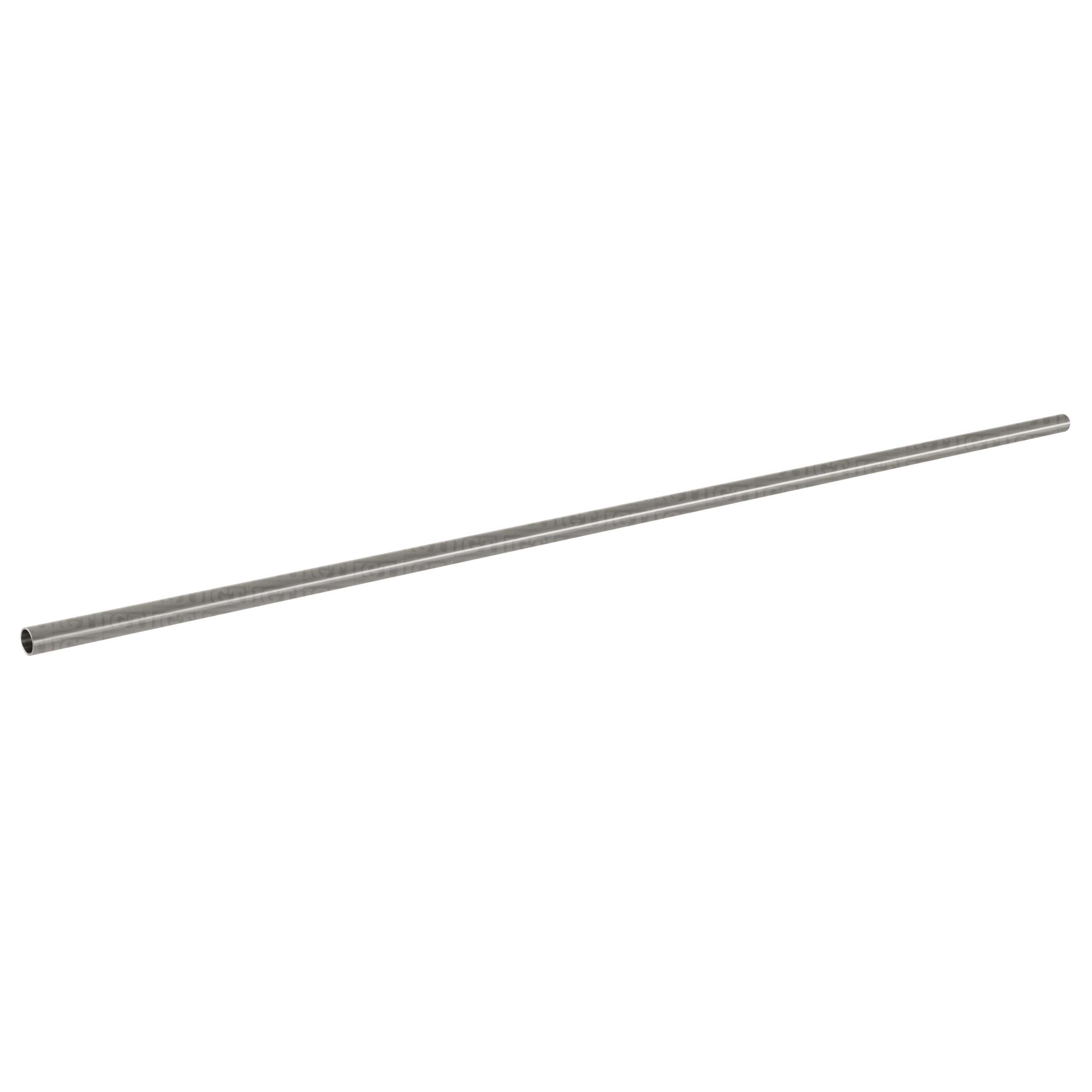 The 118″ Round Upper Track in Brushed Stainless.