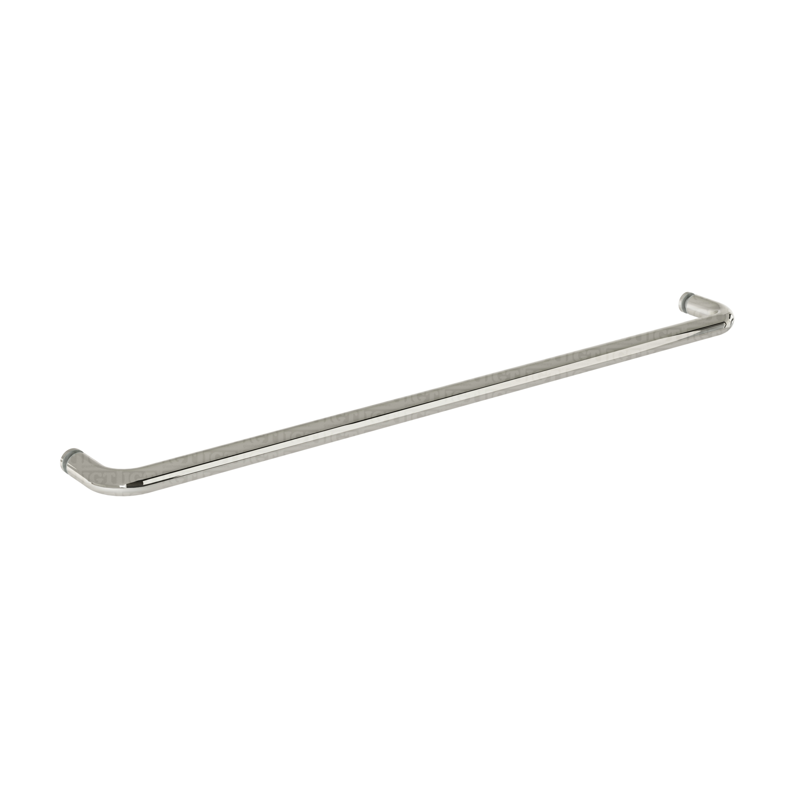 The 24″ Round Towel Bar for Bypass System in Polished Stainless.