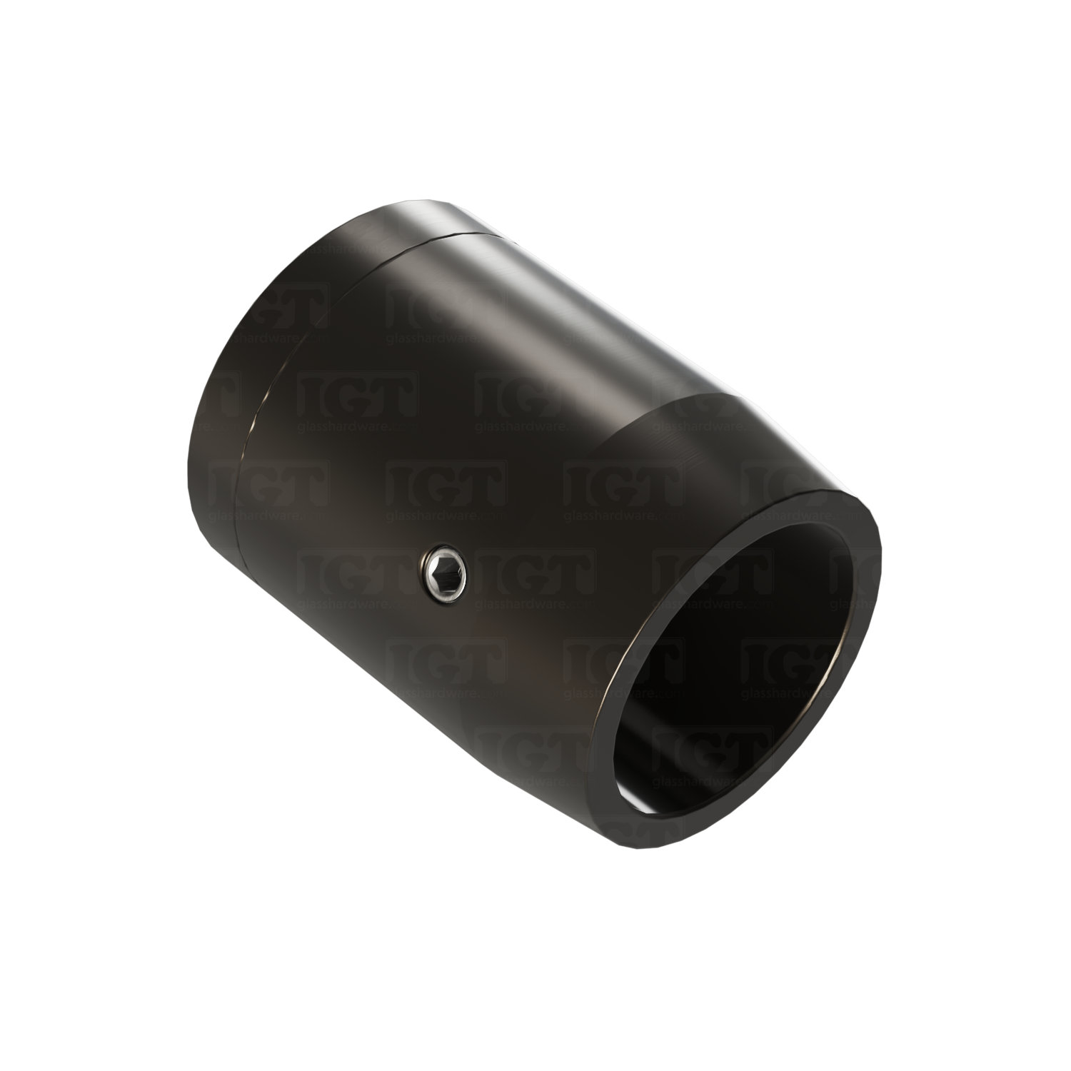 The Wall-to-Track Connector for Round Upper Track in Oil Rubbed Bronze.