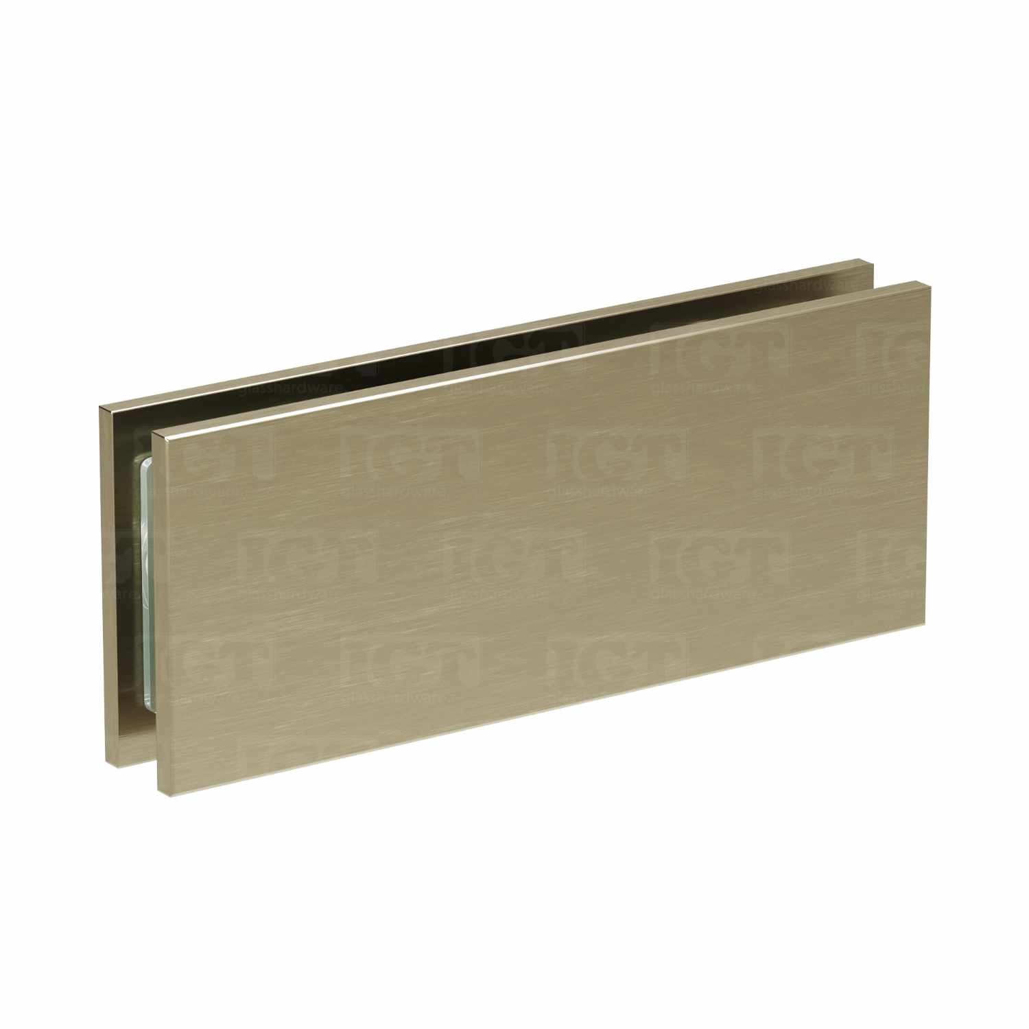Heavy Duty Glass-to-Glass 180 Clip - Brushed Bronze