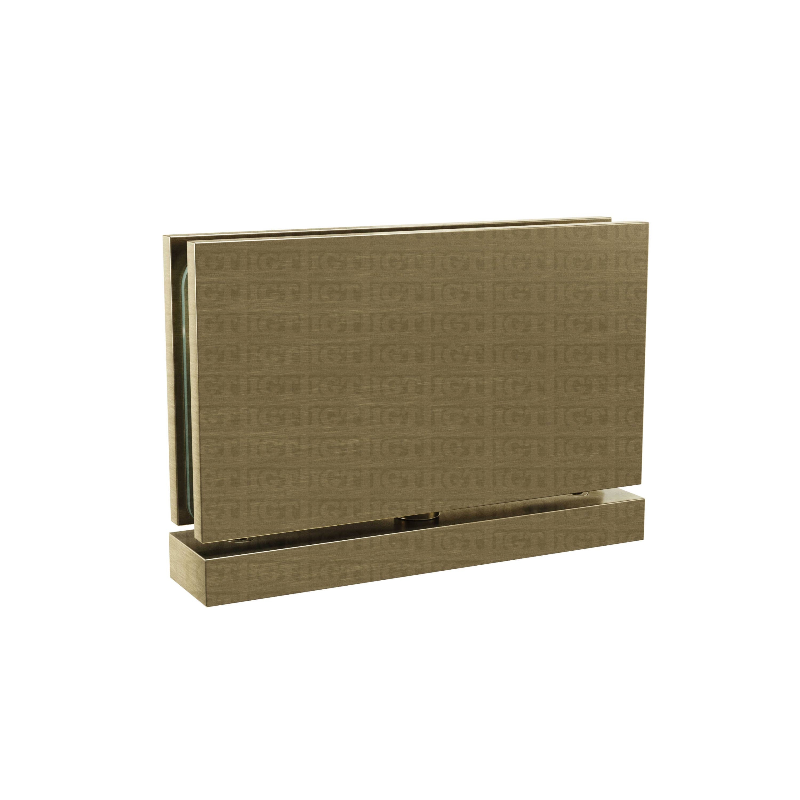 The Heavy Duty Top/Bottom Malibu Pivot Hinge in Brushed Bronze.