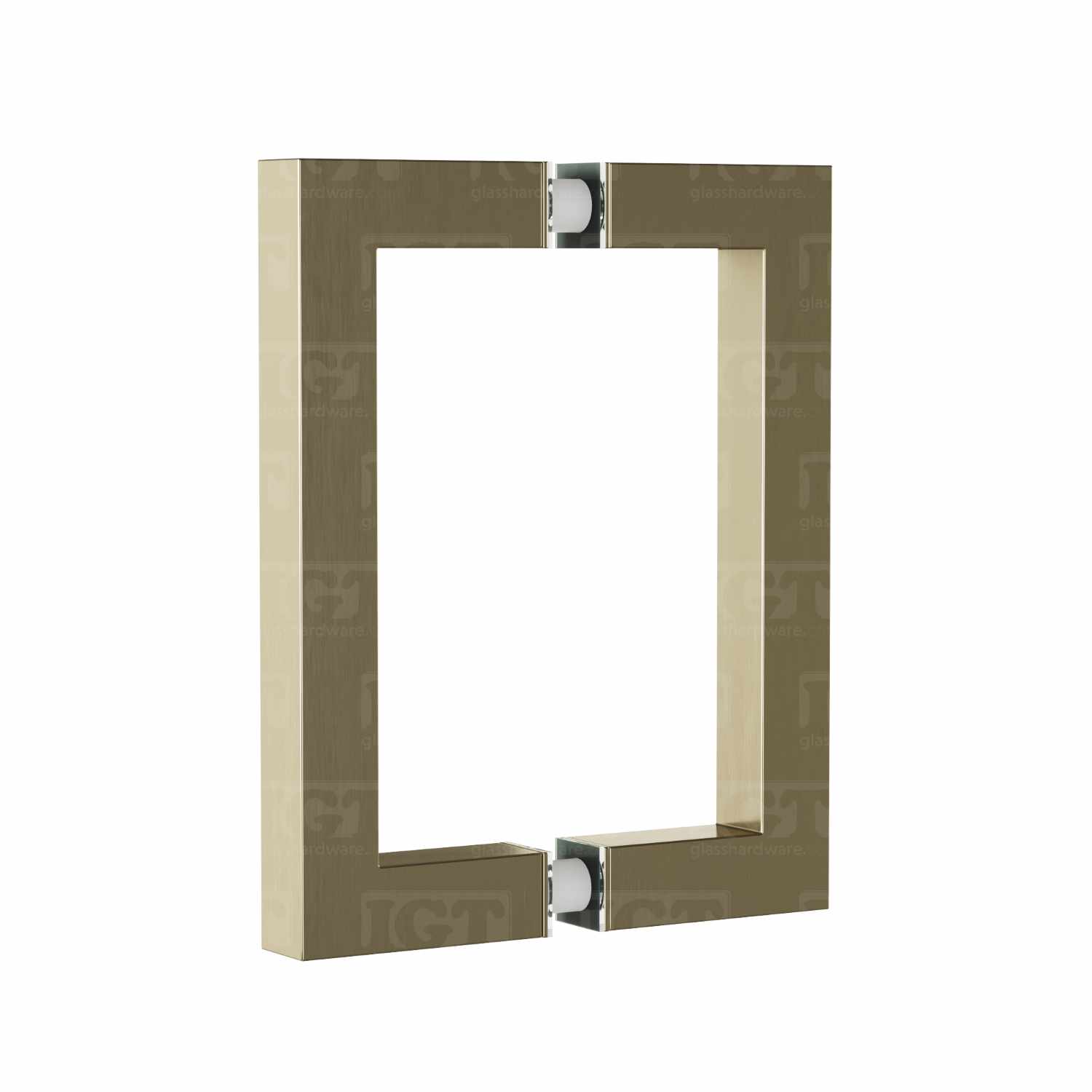The 6″ Square Pull Handle in Brushed Bronze over a white backdrop.