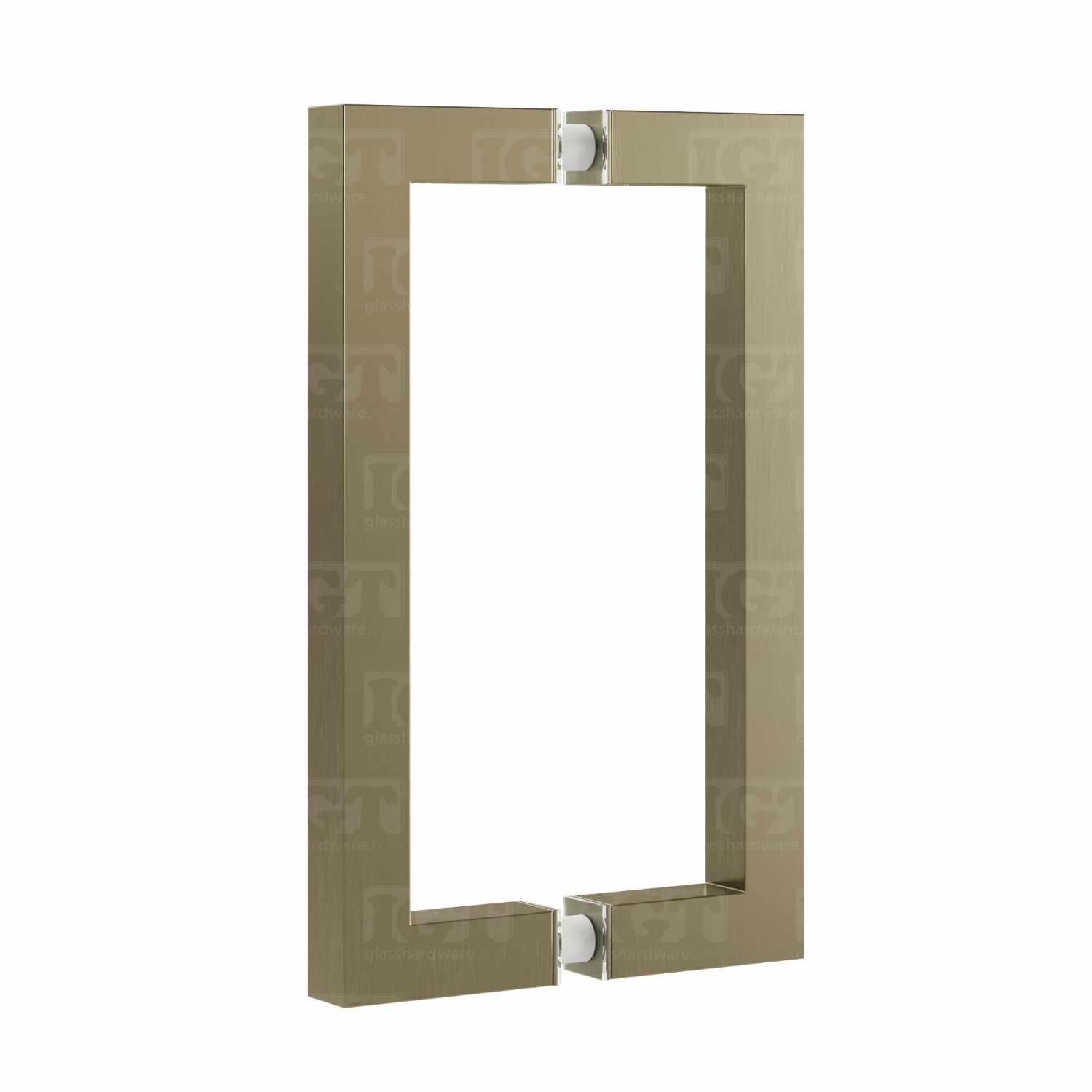 The 8″ Square Pull Handle in Brushed Bronze over a white backdrop.