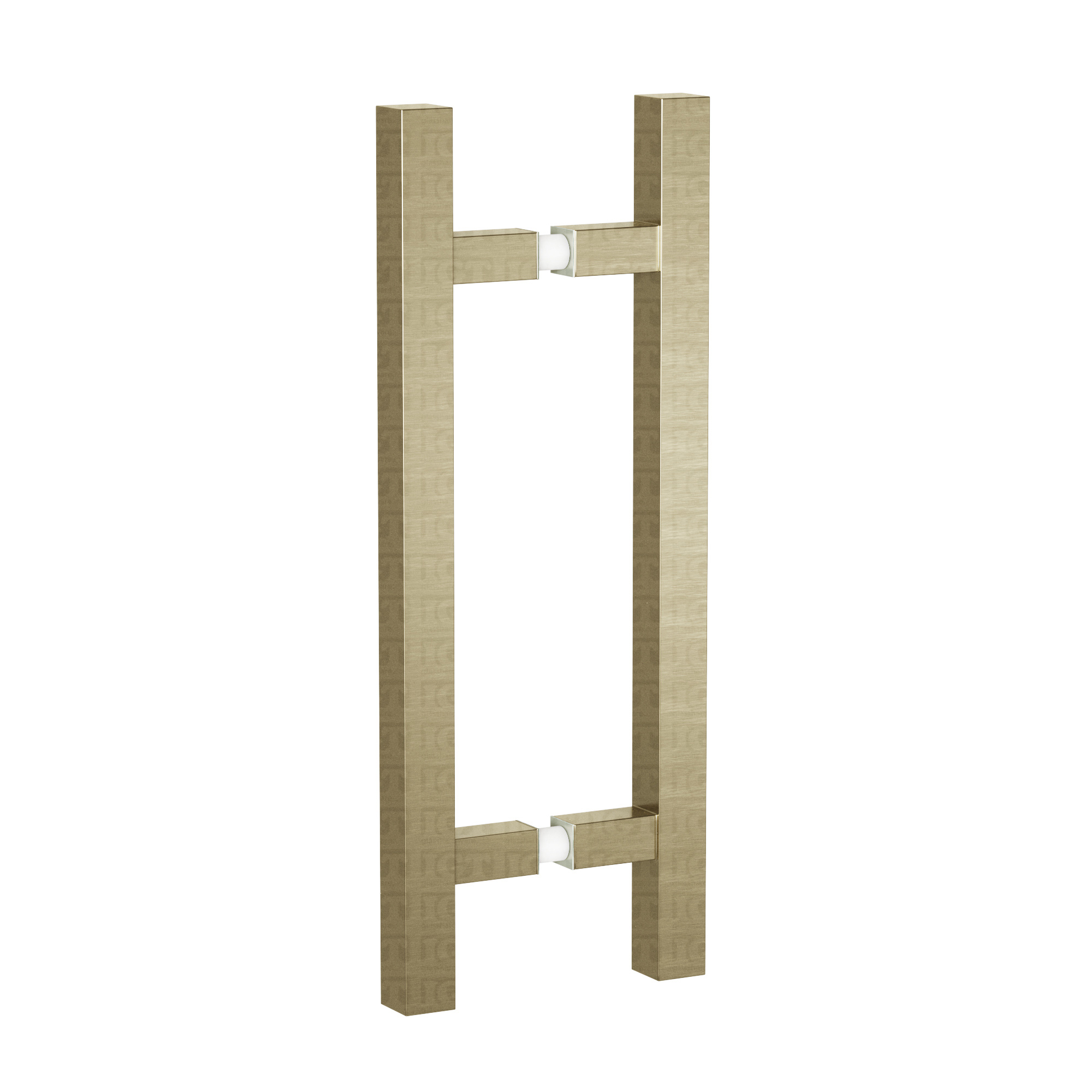 8″ Center-to-Center Square Ladder Handle - Brushed Bronze