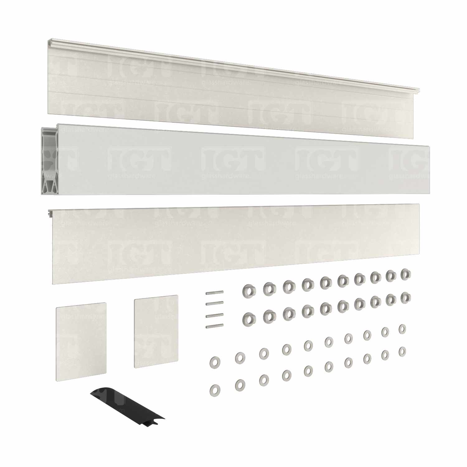 10' Tilt-Lock™ Base Shoe - Brushed Anodized Silver